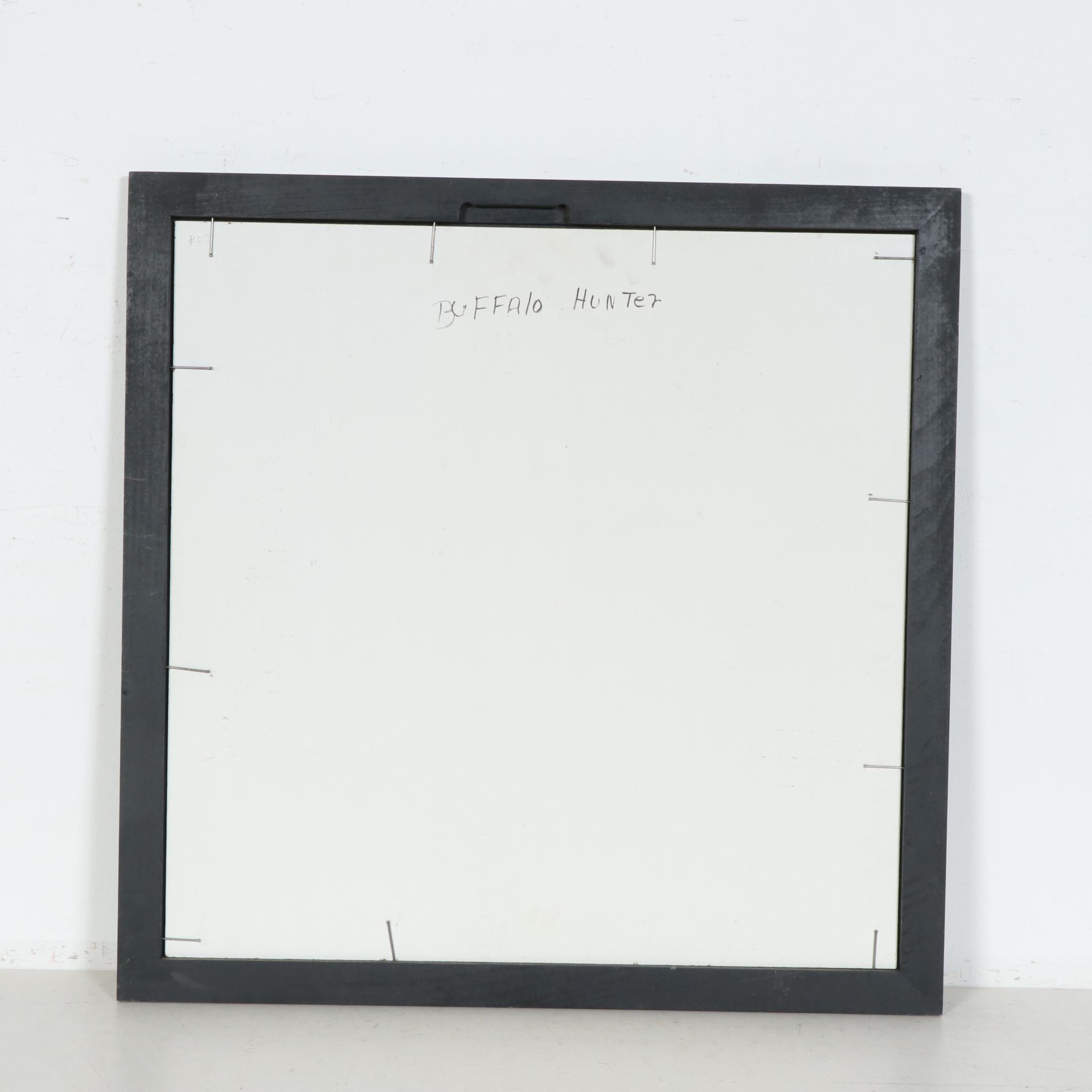 Charles Owens Oil Painting "Buffalo Hunter", Mid to Late 20th Century