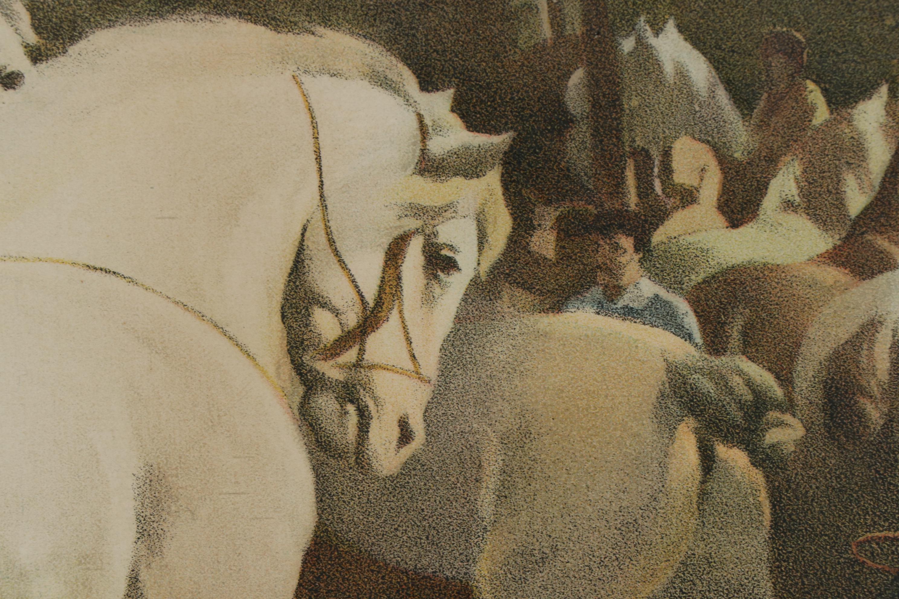 Chromolithograph after Rosa Bonheur "The Horse Fair", Late 19th Century