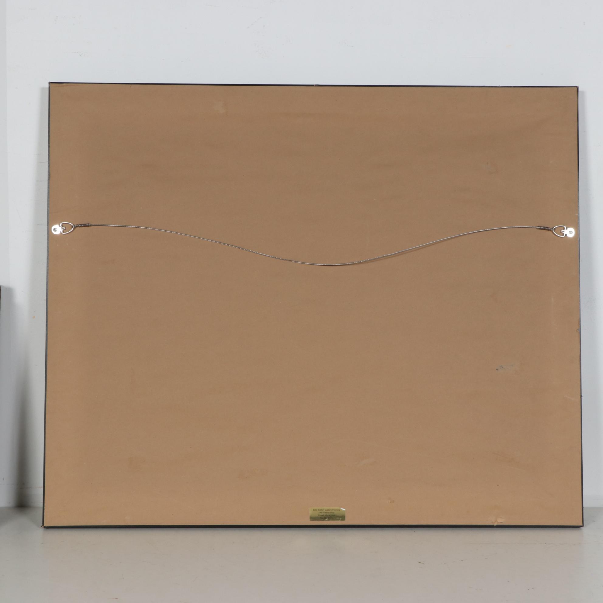 John B. Stockwell Pastel Drawing of Impressionist Style Coastal Landscape, 1990