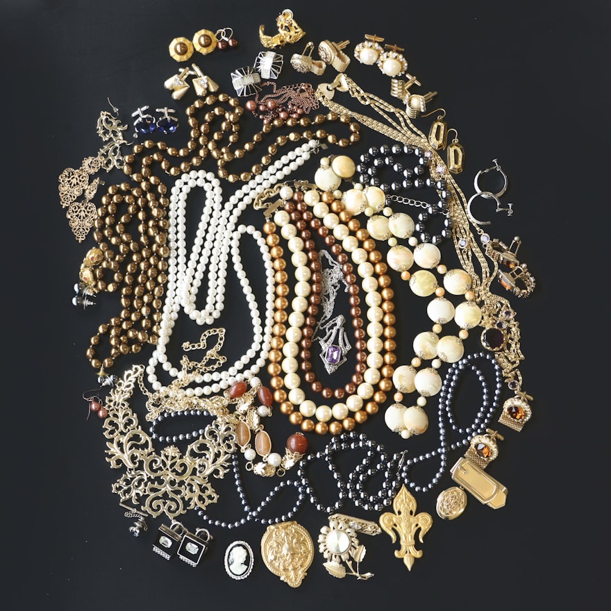 Jewelry Collection Featuring Vintage Givenchy, Ben Amun and Sterling Silver