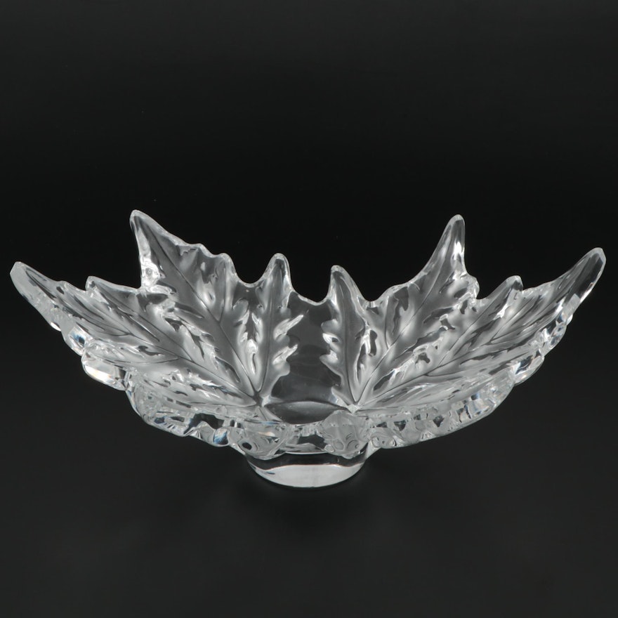 Lalique "Champs-Elysées" Frosted and Clear Crystal Bowl