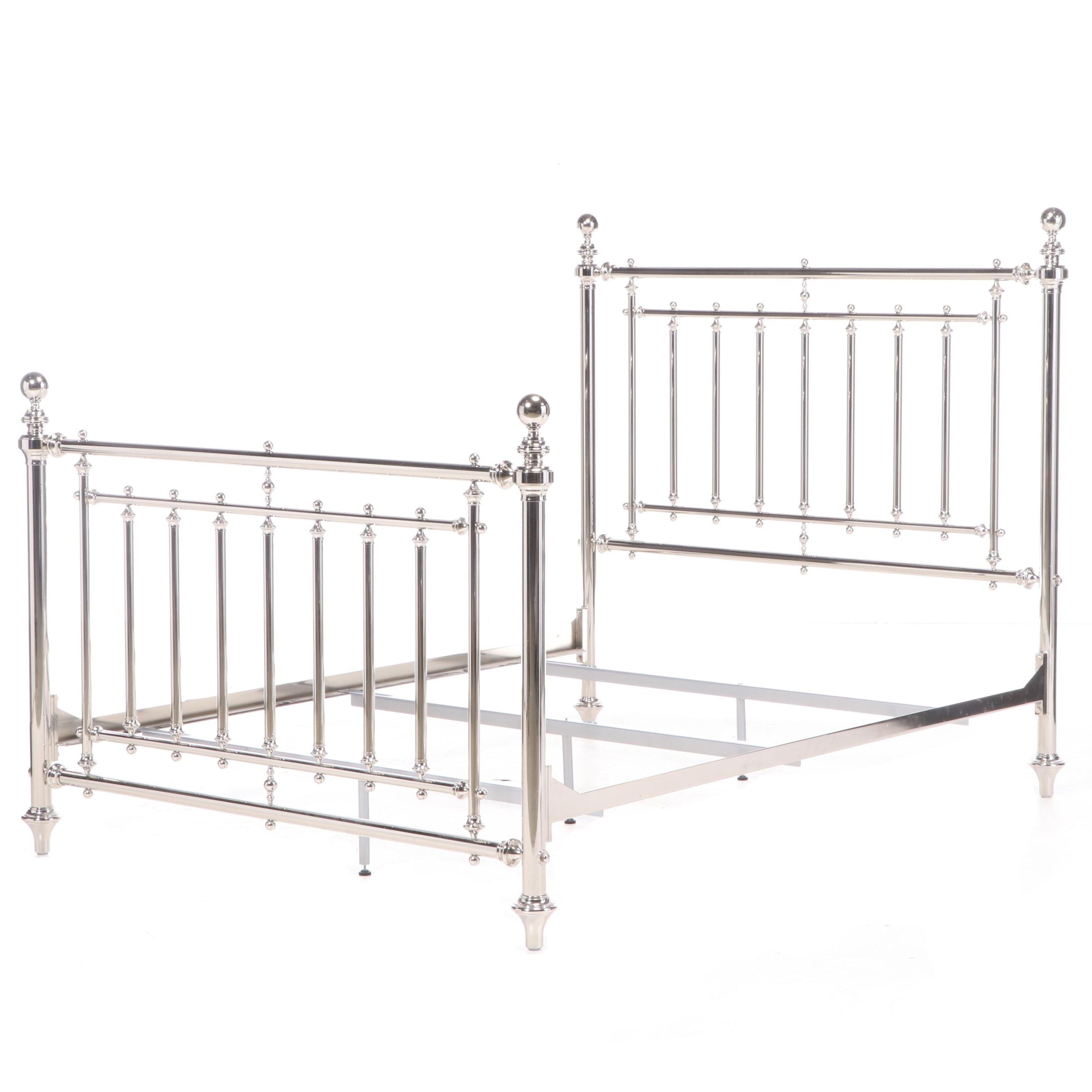 Bernhardt Furniture Chrome Bed Frame in Queen Size