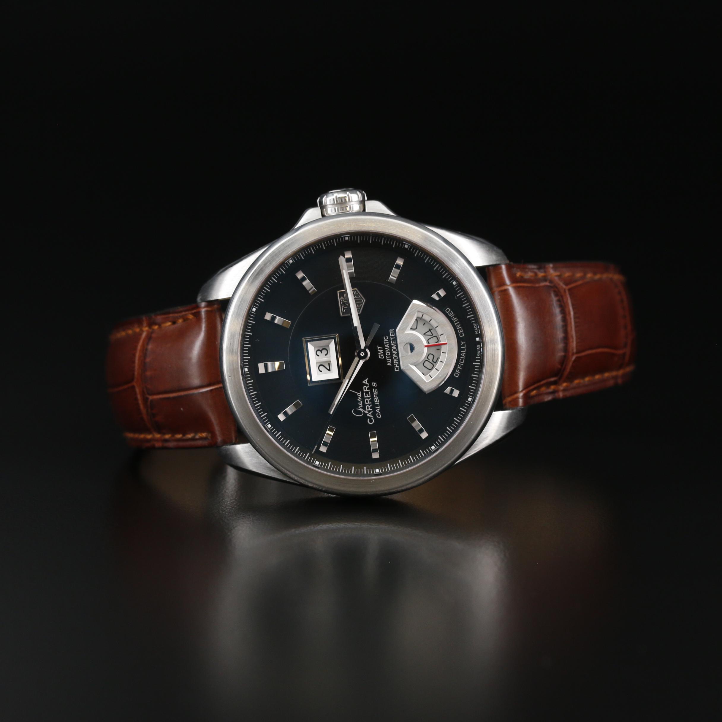 TAG Heuer Grand Carrera Calibre 8 GMT Stainless Steel Automatic Watch