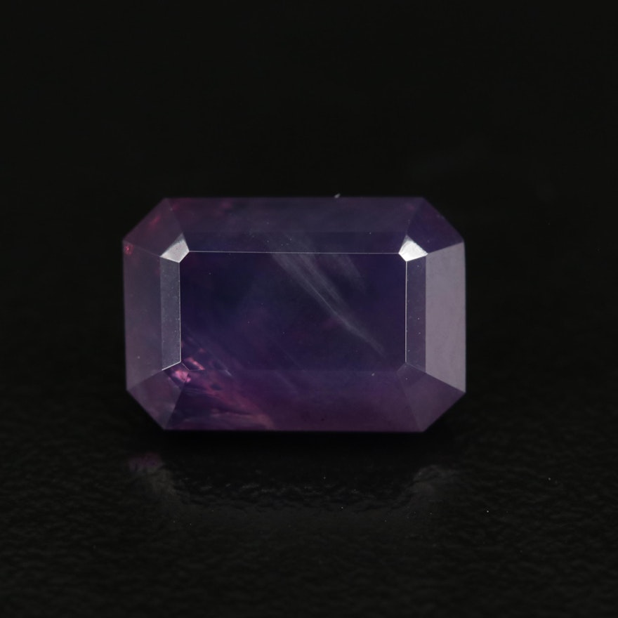 Loose 7.46 CT Kashmir Sapphire with GIA Report