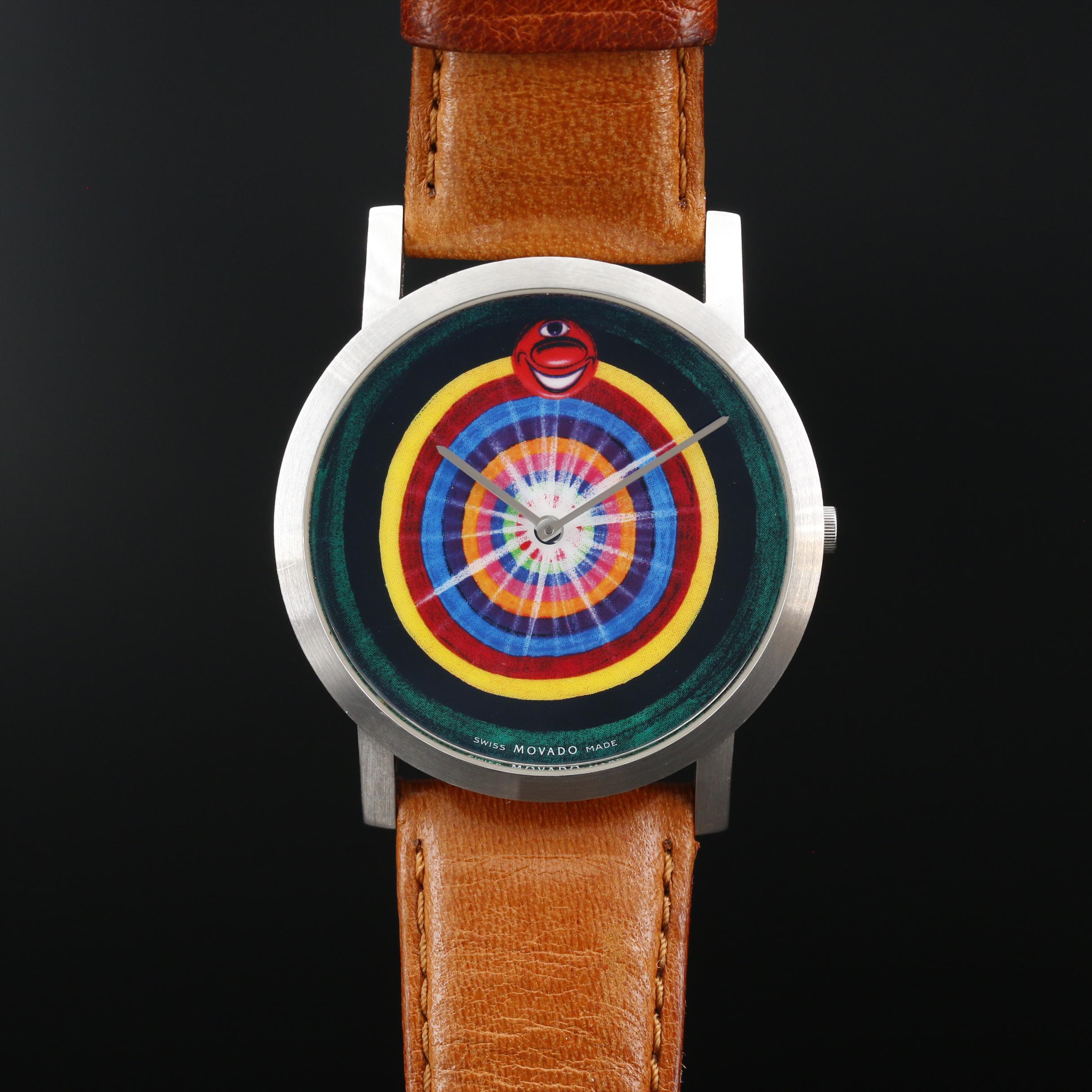 Movado Artist Series Kenny Scharf Limited Edition Stainless Steel Watch