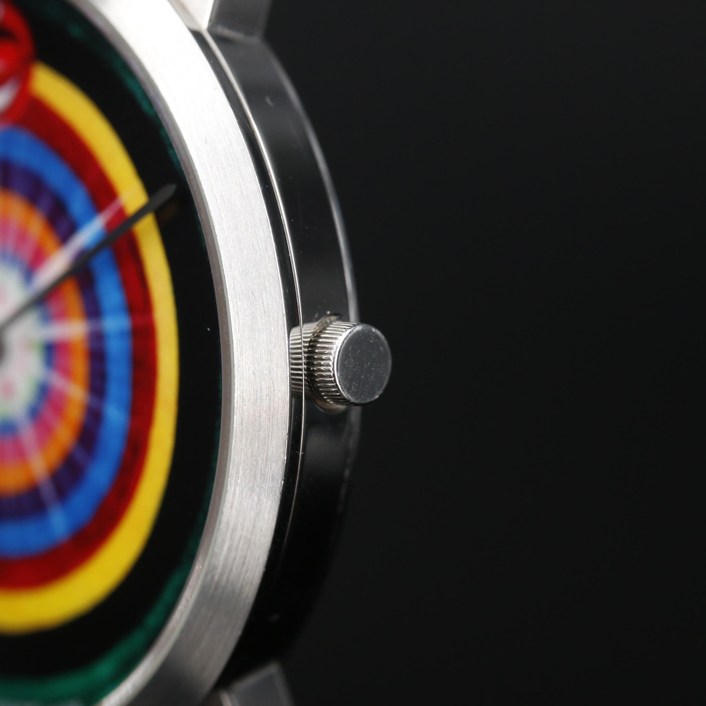 Movado Artist Series Kenny Scharf Limited Edition Stainless Steel Watch