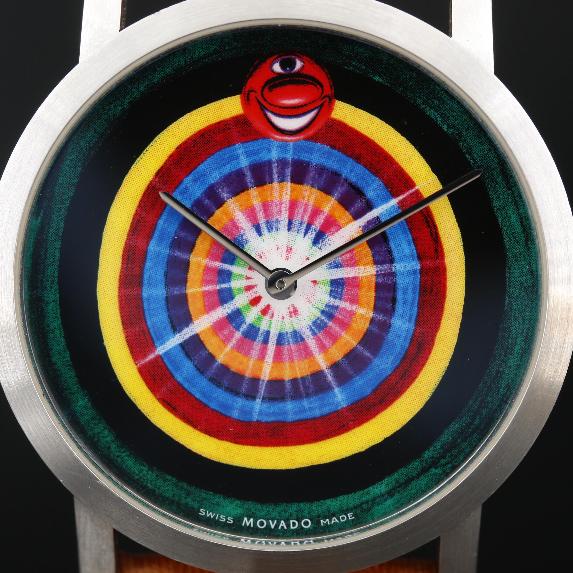 Movado Artist Series Kenny Scharf Limited Edition Stainless Steel Watch