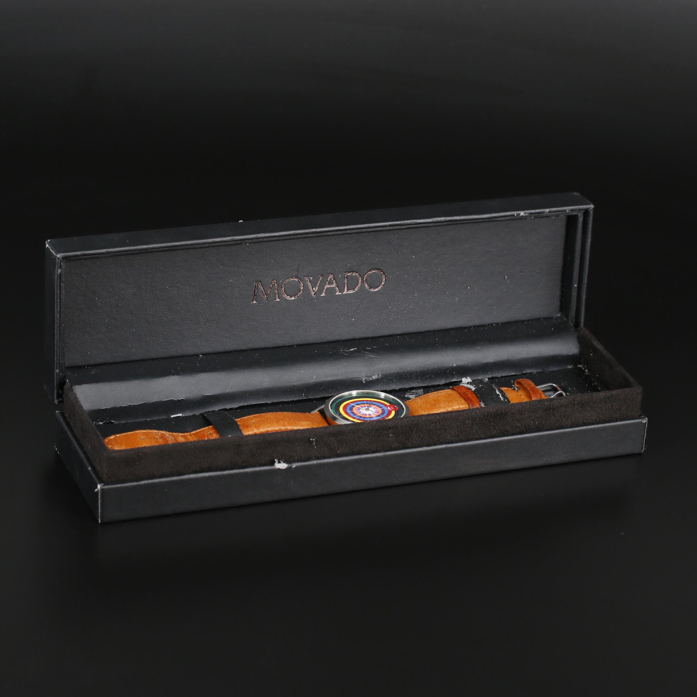 Movado Artist Series Kenny Scharf Limited Edition Stainless Steel Watch