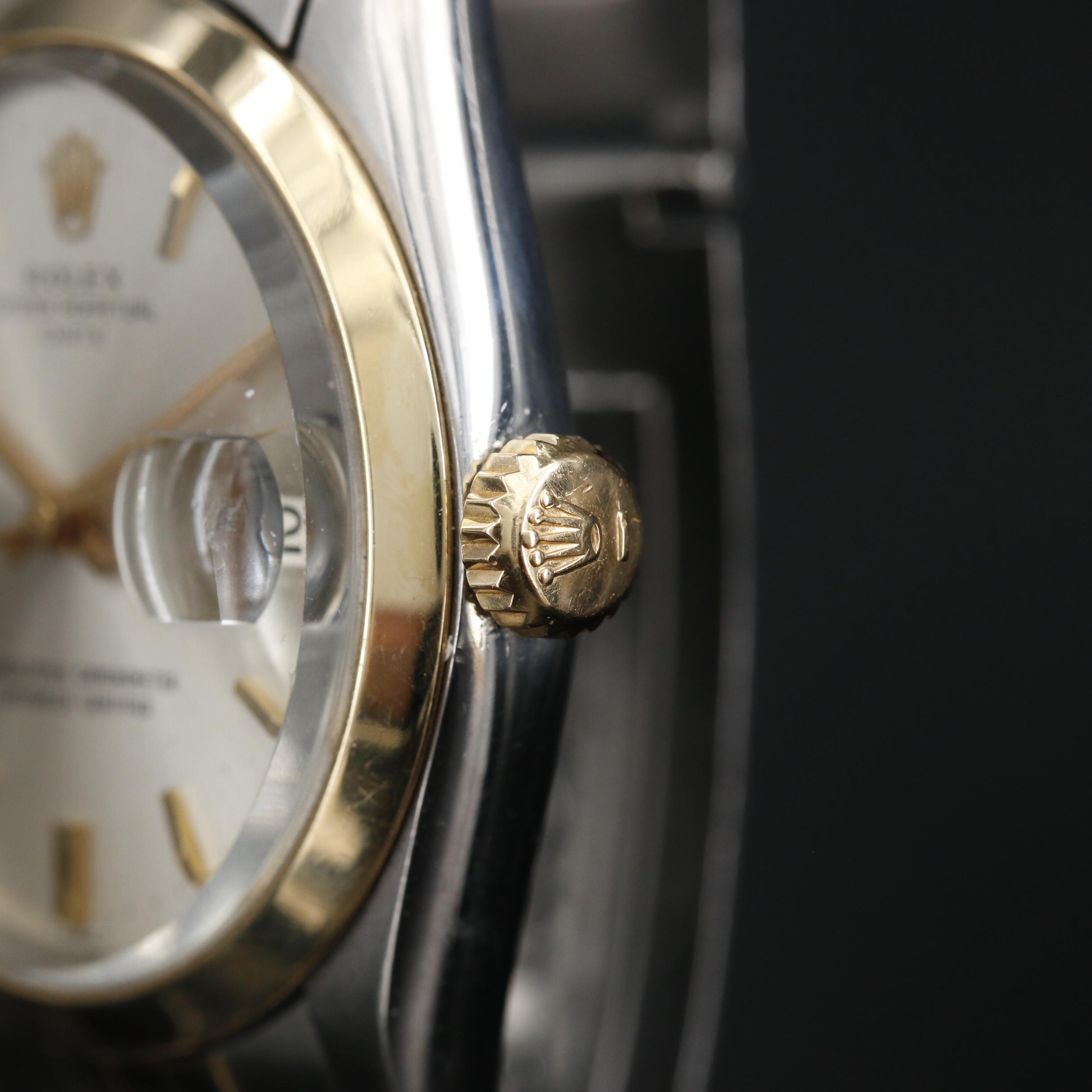 1966 Rolex Date 14K and Stainless Steel Automatic Watch