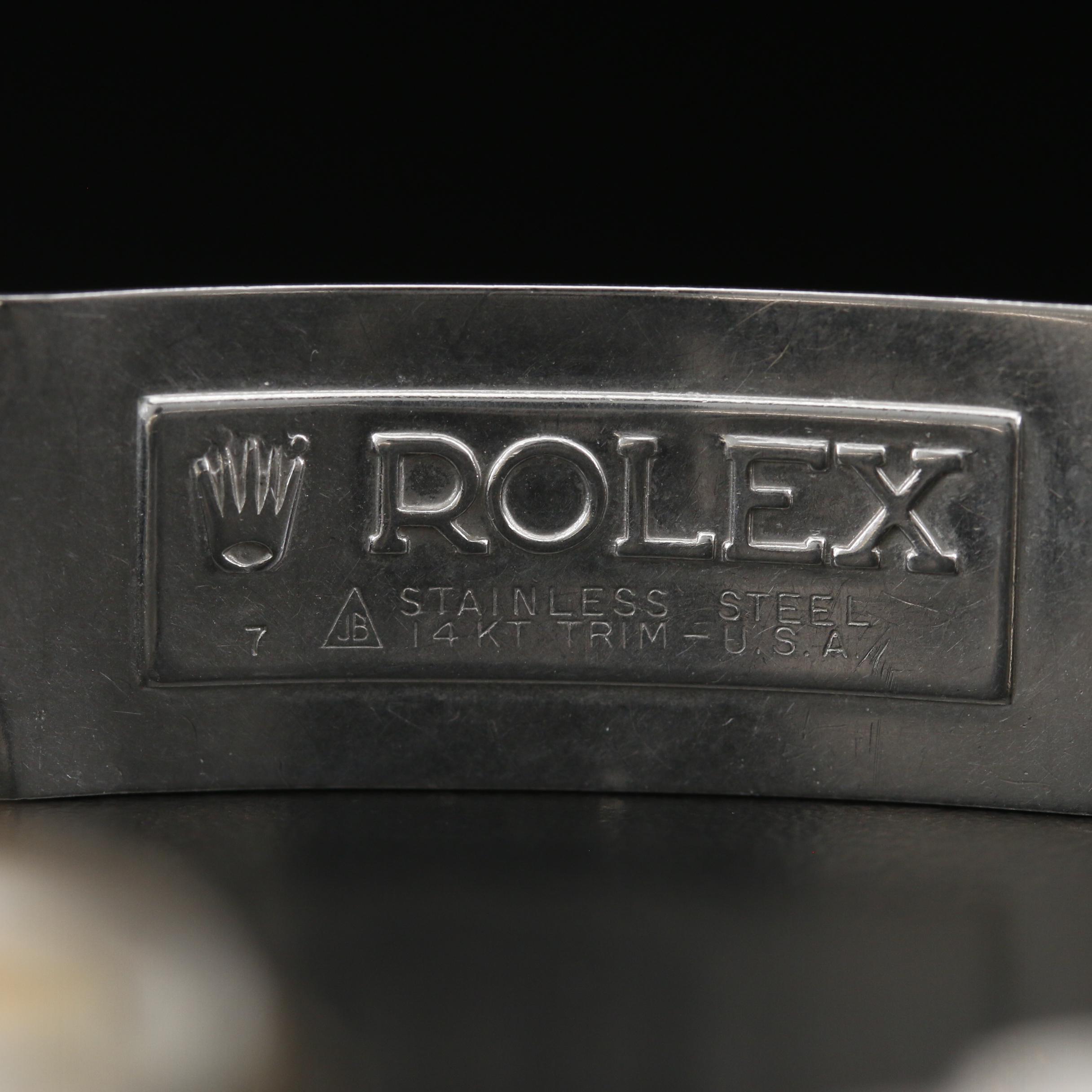 1966 Rolex Date 14K and Stainless Steel Automatic Watch