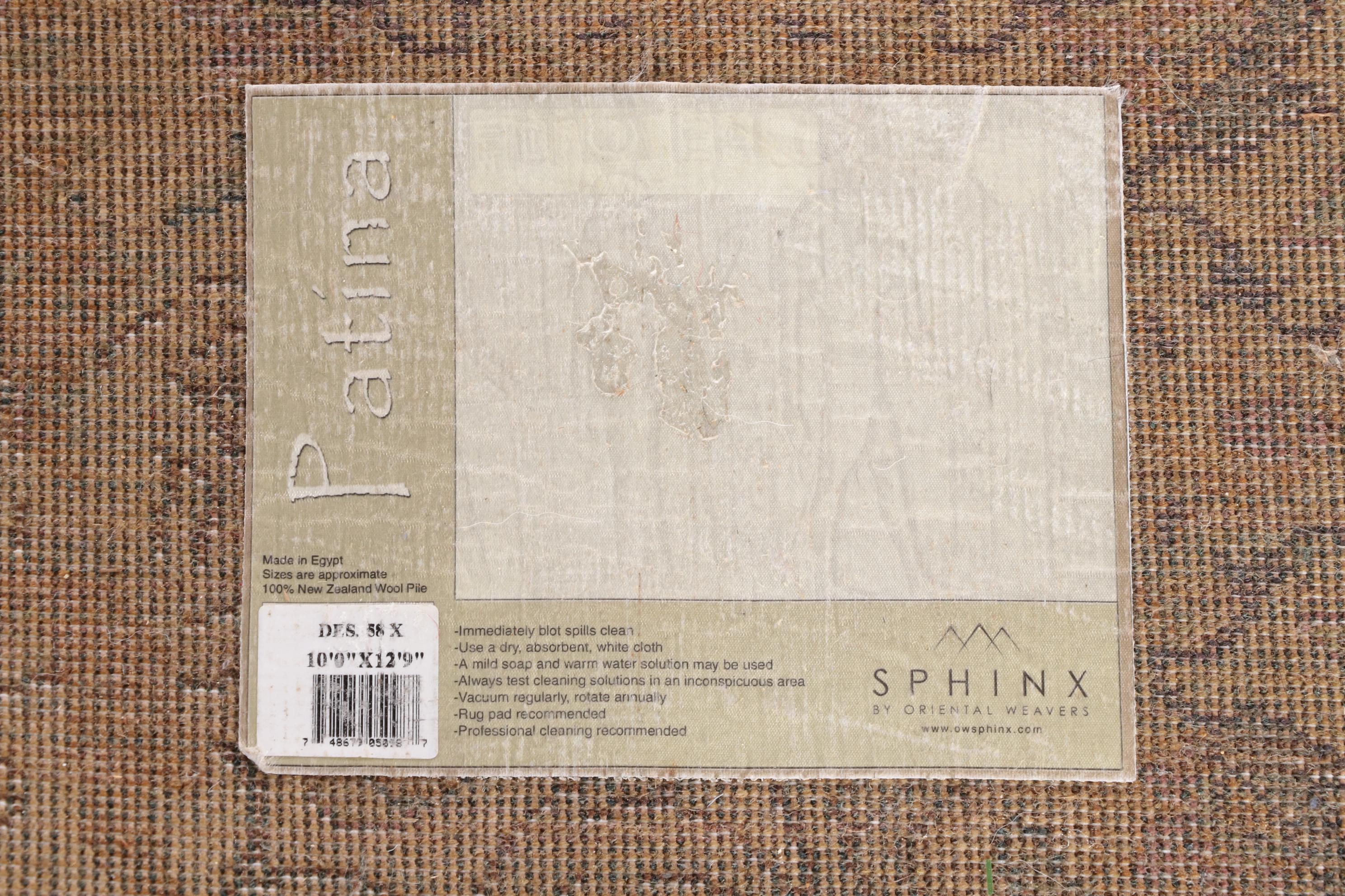 9'10 x 12'7 Machine Made Egyptian Sphinx "Patina" Area Rug