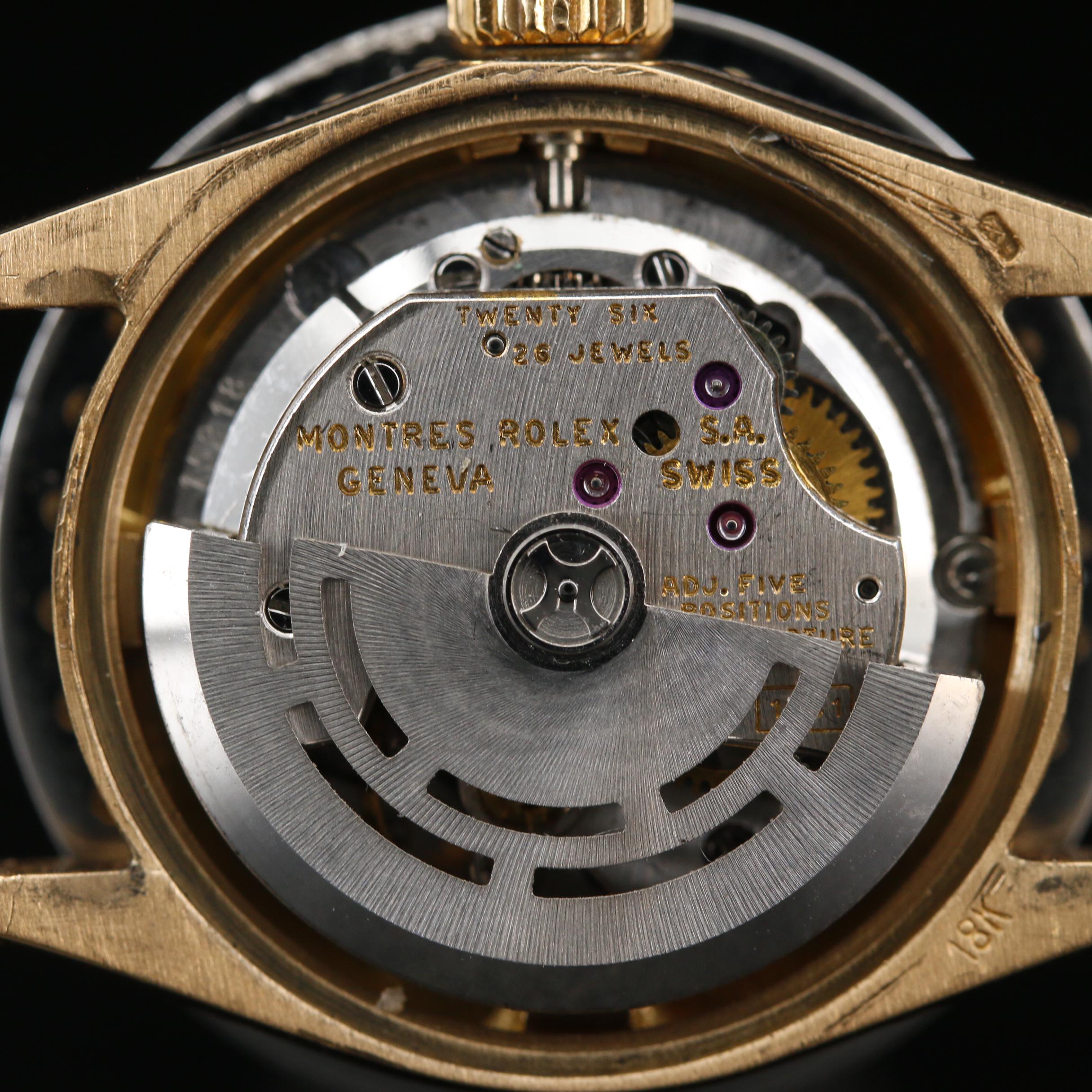 1968 Rolex Oyster Perpetual Datejust 18K and 1.20 CTW Diamond Watch