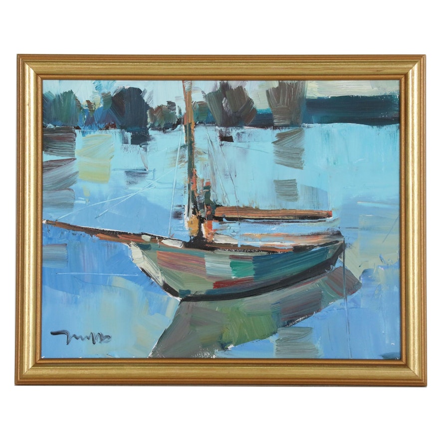 Jose Trujillo Oil Painting "Calm Waters"
