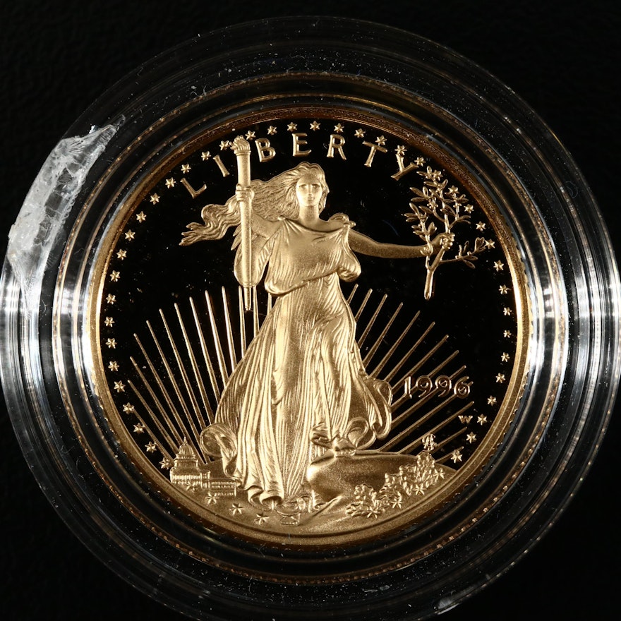 1996-W 1/4 Oz. $10 Gold Eagle Proof Bullion Coin