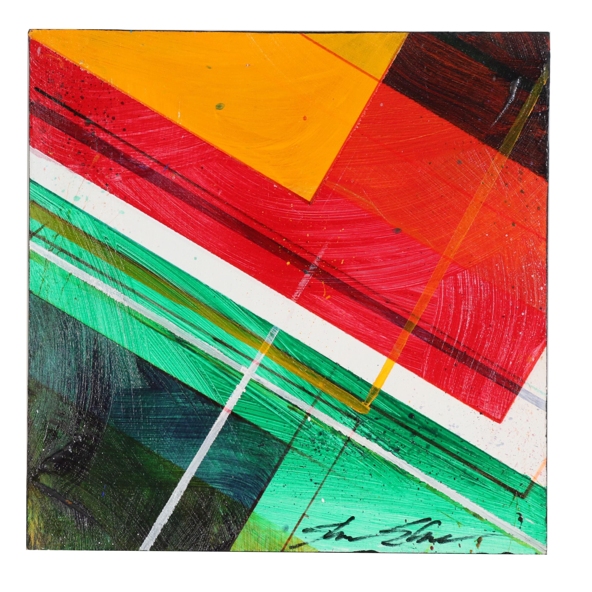 Shawn Shawn Abstract Acrylic Painting "Fall of Isis 2"