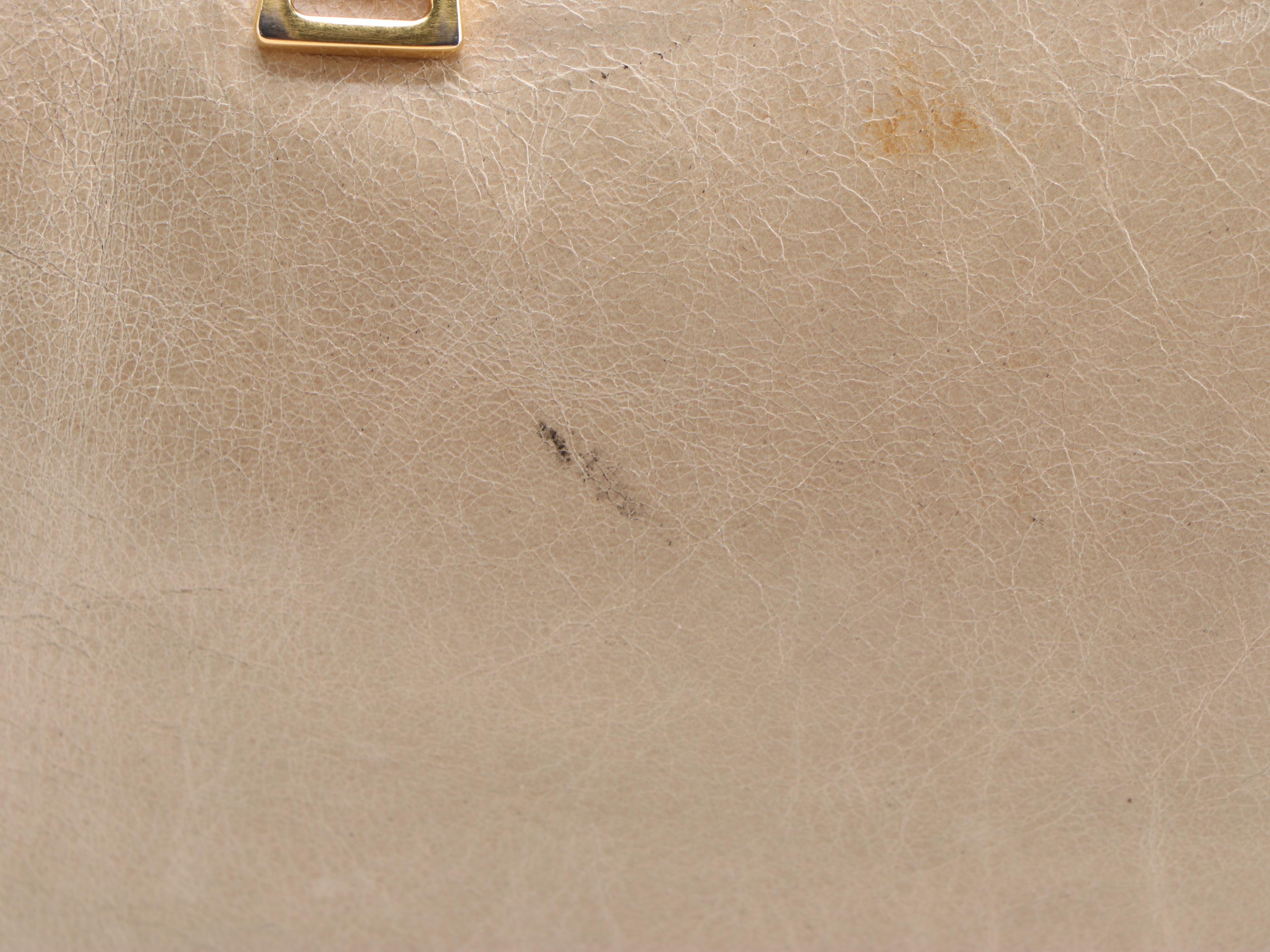 Prada Beige Vitello Leather Two-Way Zip Tote