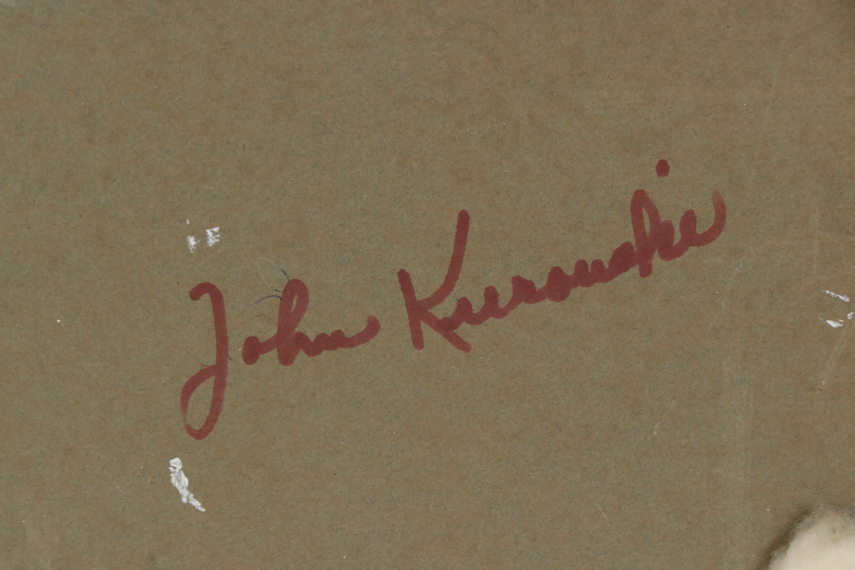 Folk Art Oil Paintings of Winter Farm Scenes, Mid-20th Century