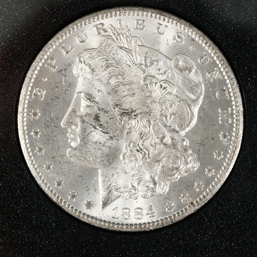 GSA Uncirculated 1884-CC Morgan Silver Dollar