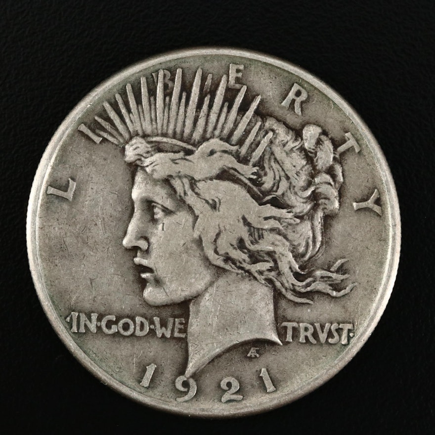 Key Date High Relief 1921 Peace Silver Dollar