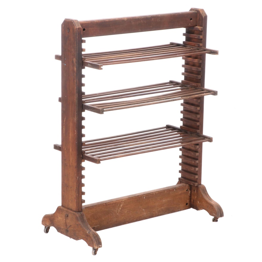 Industrial Trestle-Base Drying Rack