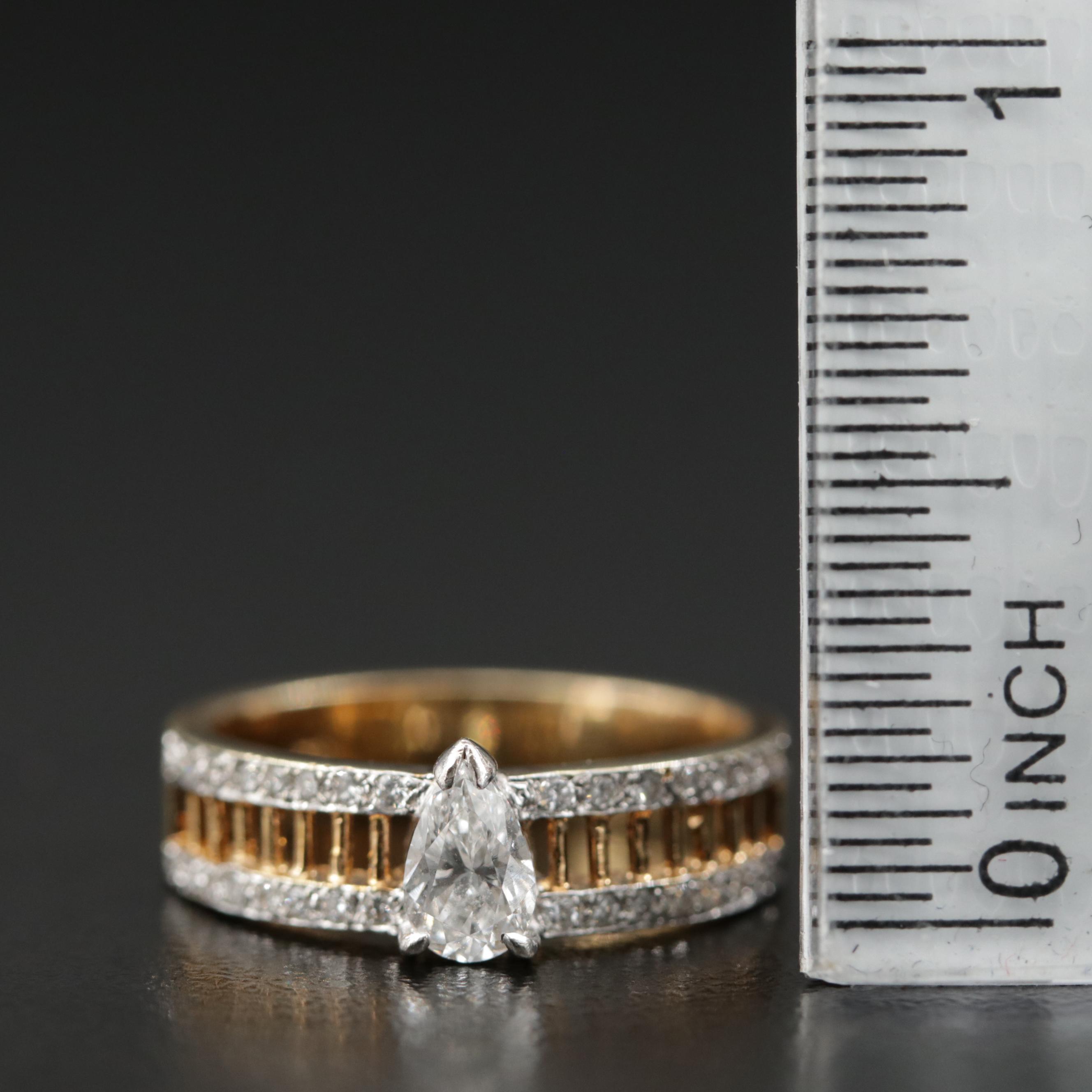 14K Diamond Ring