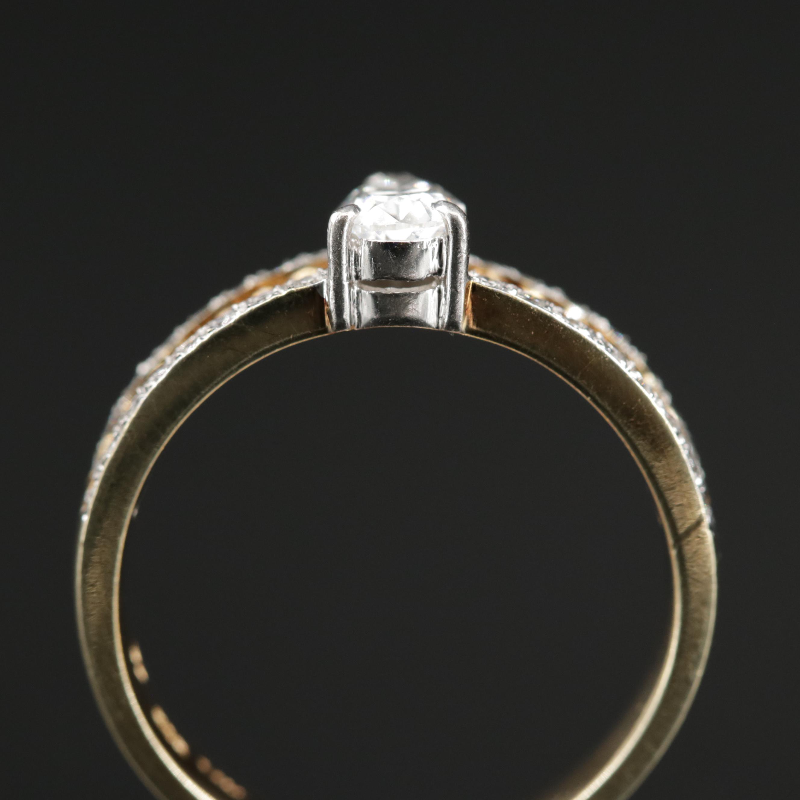 14K Diamond Ring