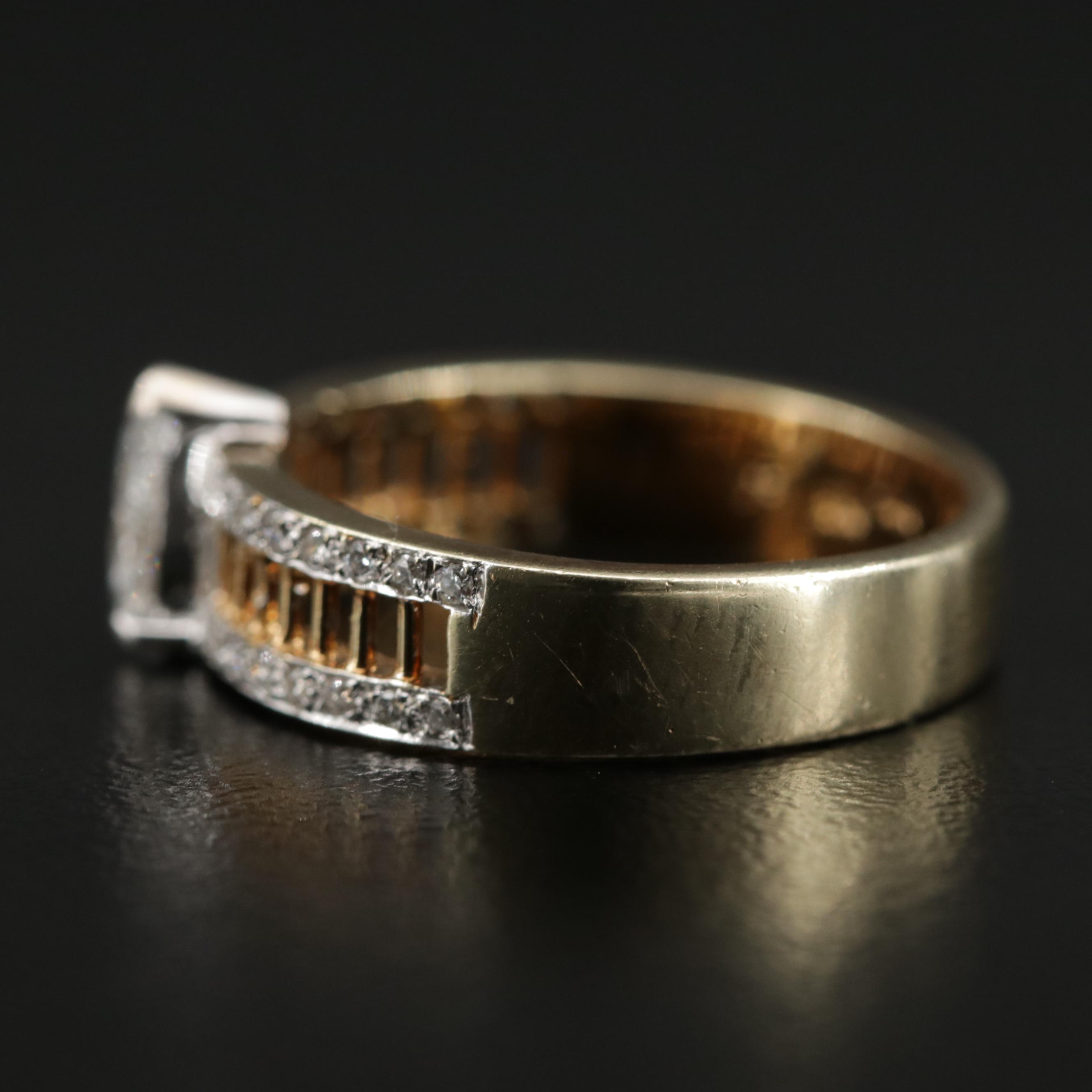 14K Diamond Ring