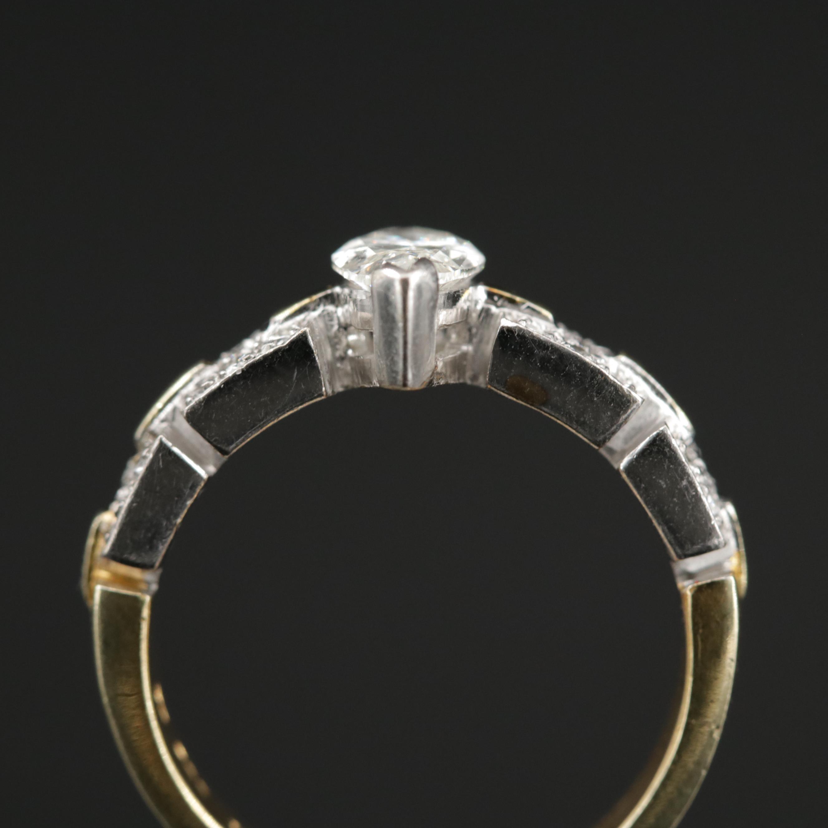 14K Diamond Ring