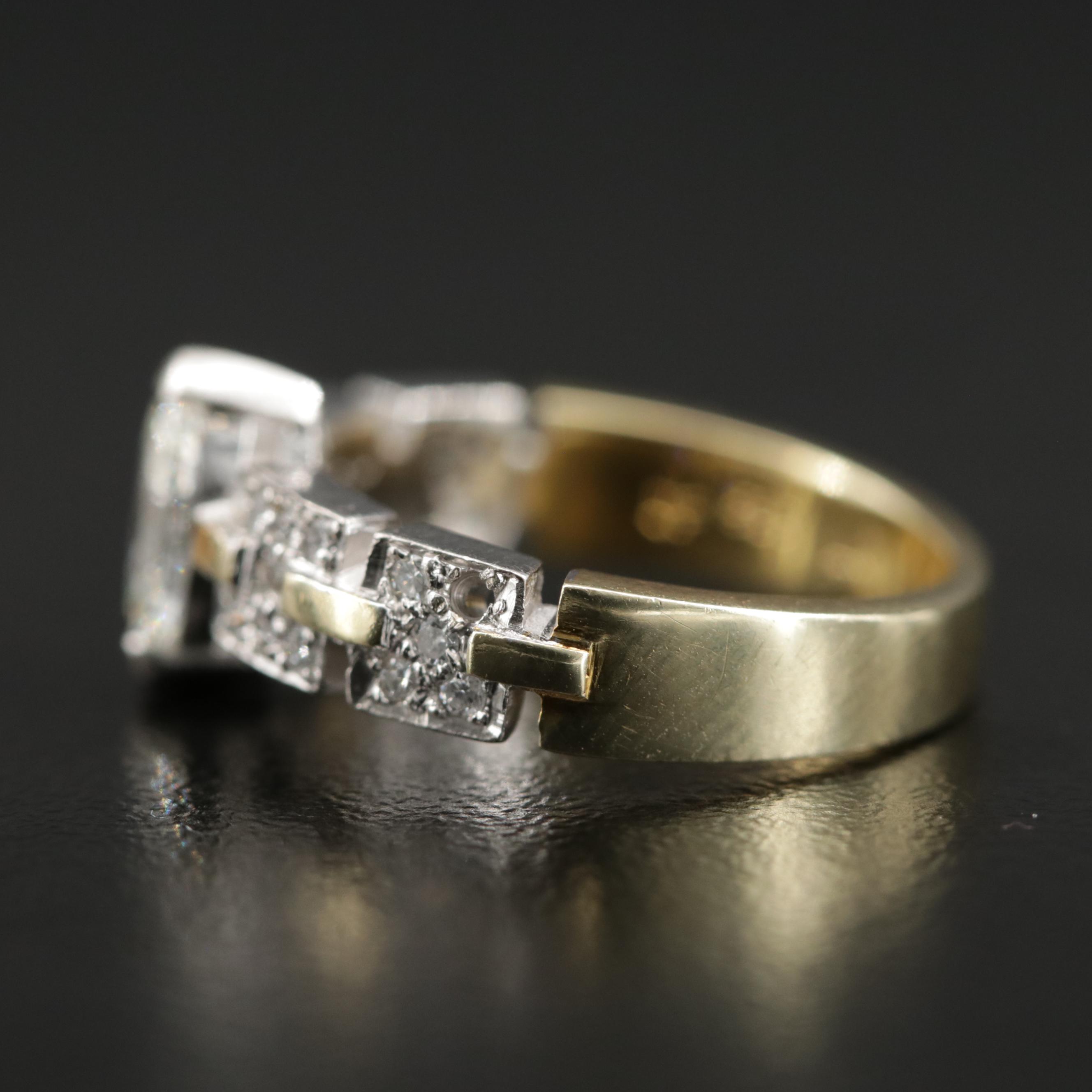 14K Diamond Ring