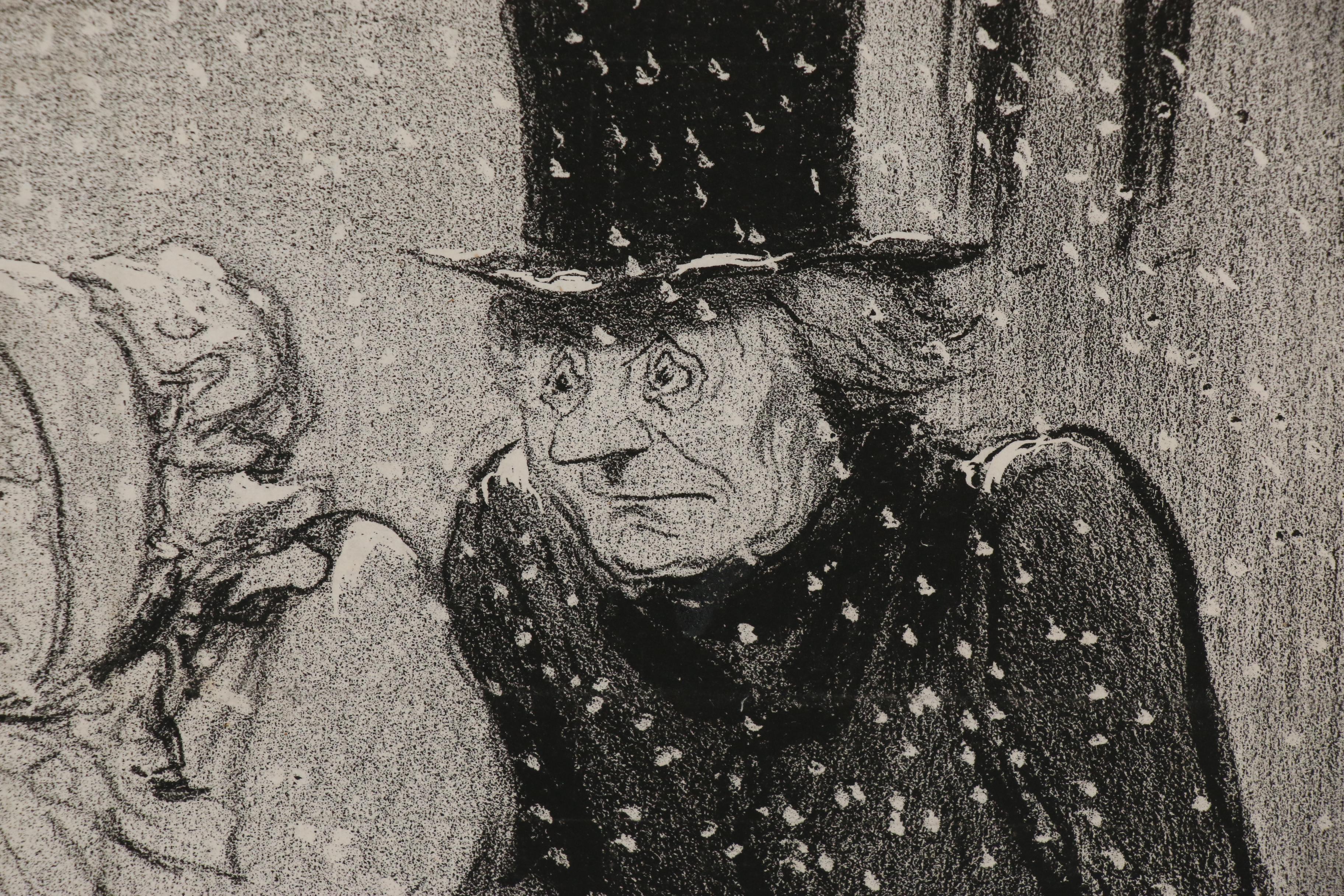 Honoré Daumier Lithograph "Tu m'embêtes mon èpose!...," 19th Century