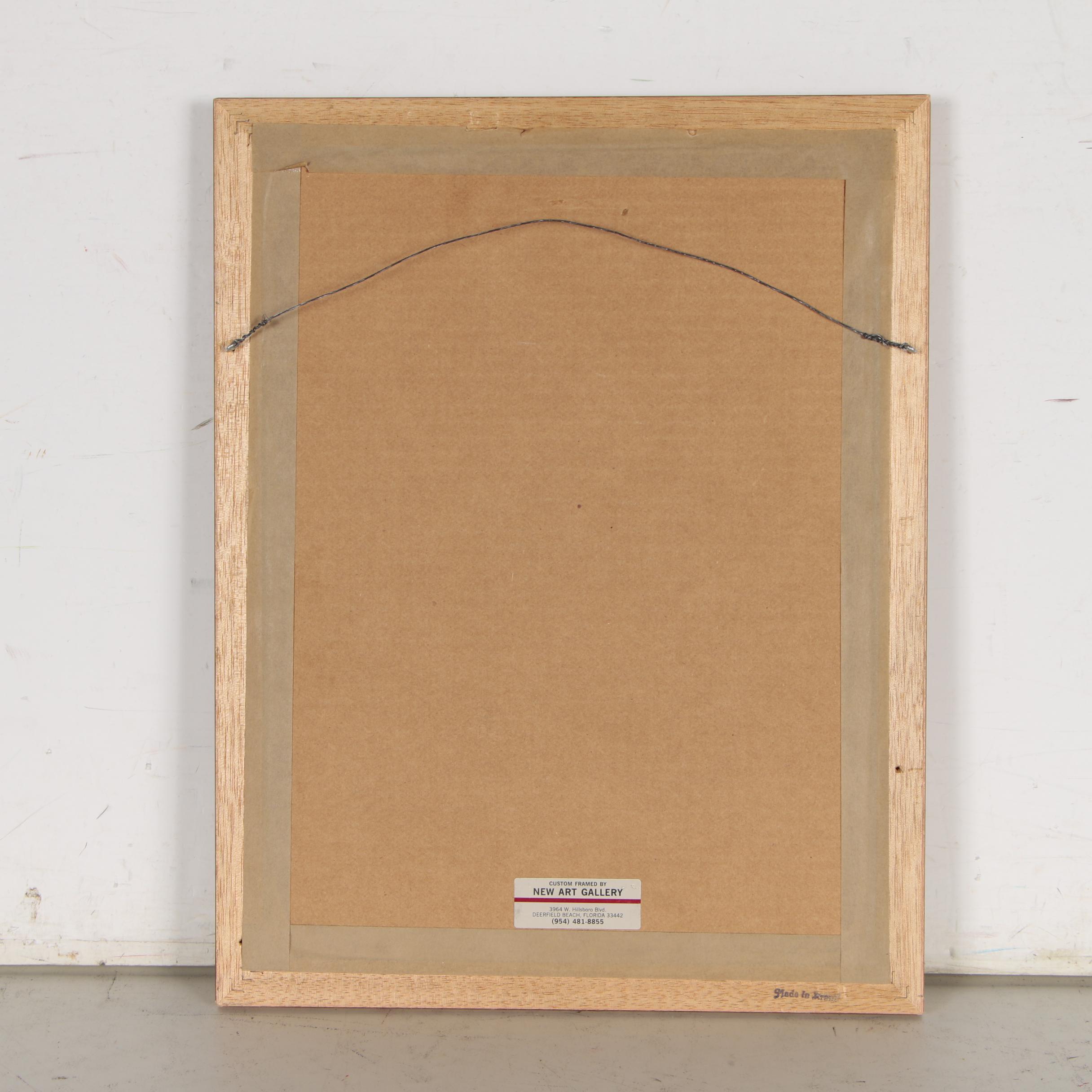 Goldfarb Batik Offset Lithograph "I Am My Beloved's and My Beloved Is Mine"