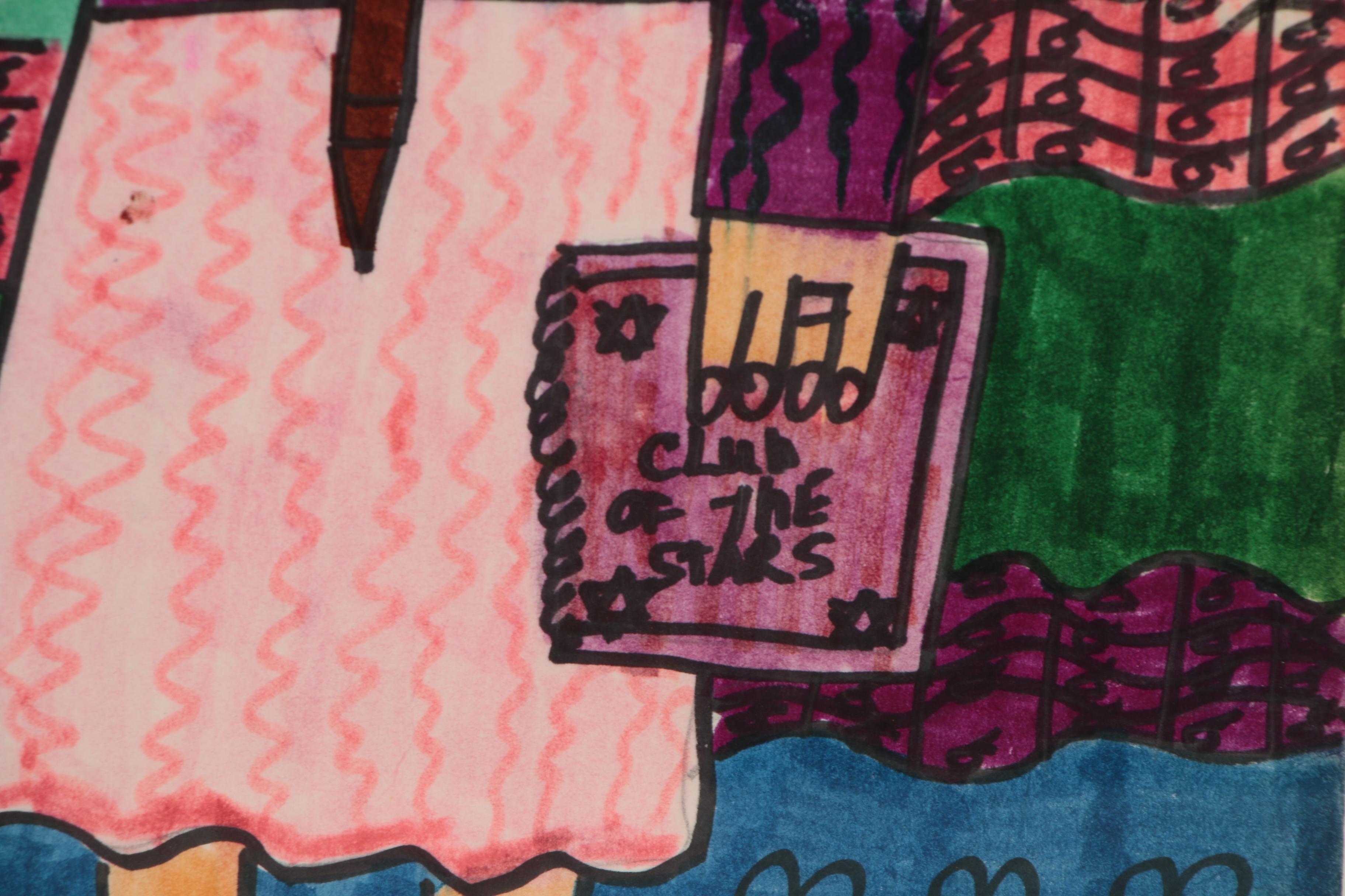 Rachel Ann Smith Marker Drawing of Roy and Dale Rogers