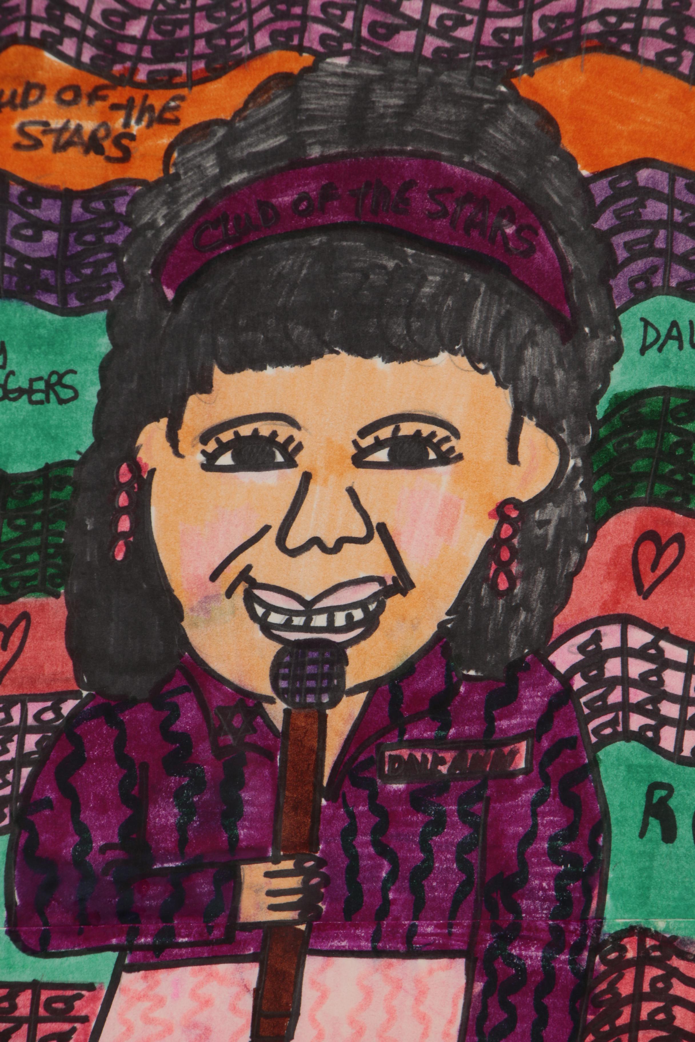 Rachel Ann Smith Marker Drawing of Roy and Dale Rogers