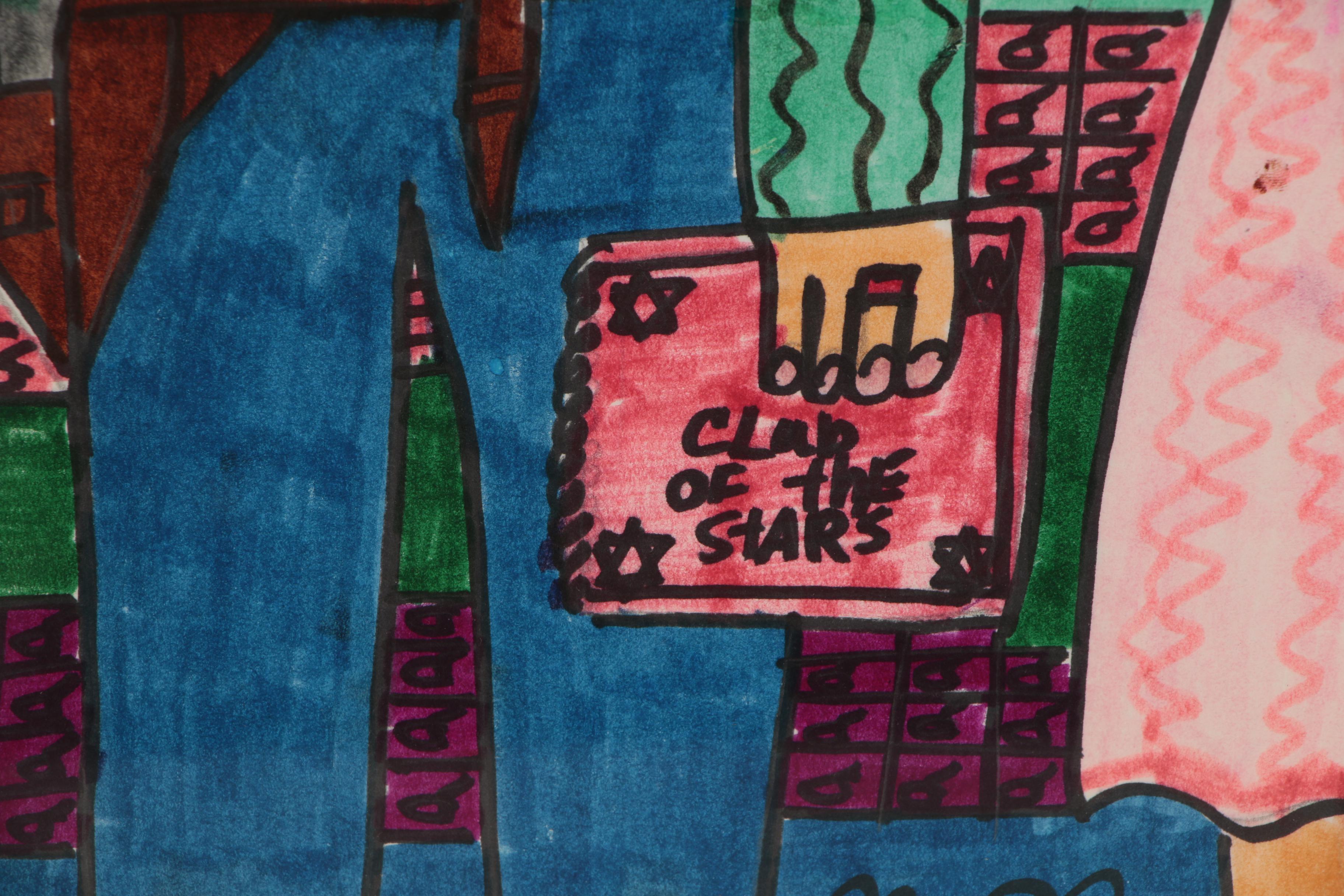 Rachel Ann Smith Marker Drawing of Roy and Dale Rogers