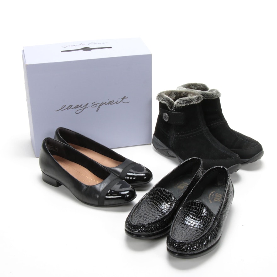 Clarks, Easy Spirit and SAS Low Heel Pumps, Loafers and Ankle Boots