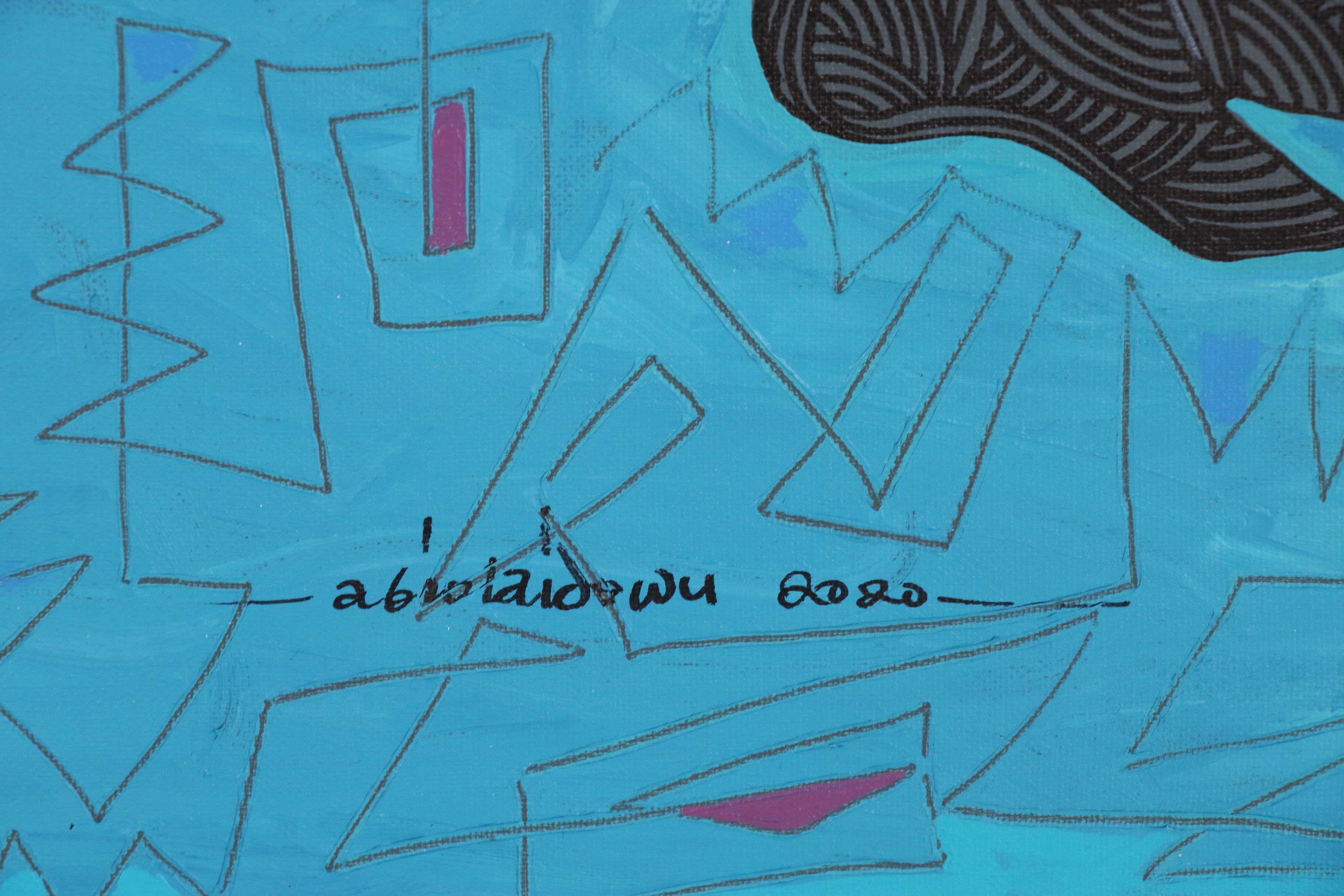 Abiola Idowu Acrylic Painting "Spirit of Mona Lisa"