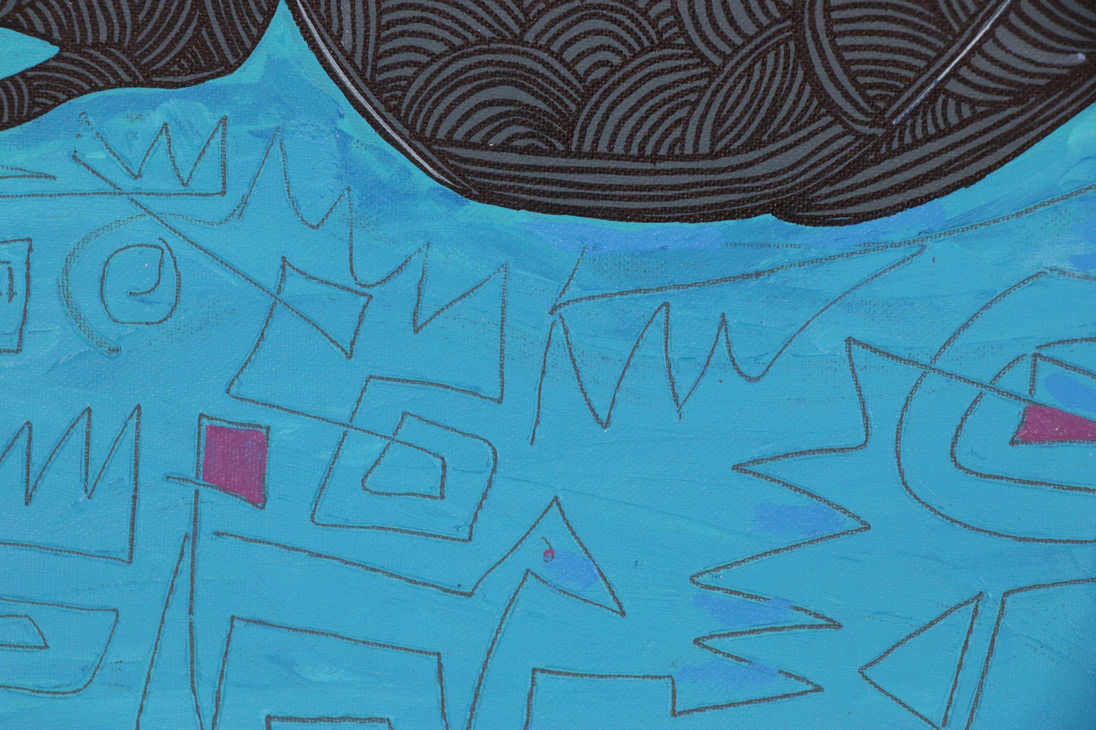 Abiola Idowu Acrylic Painting "Spirit of Mona Lisa"