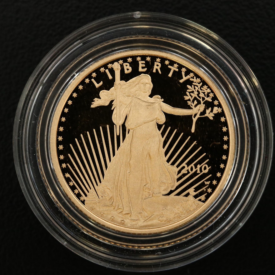 2010-W 1/4 Oz. $10 Gold Eagle Proof Bullion Coin