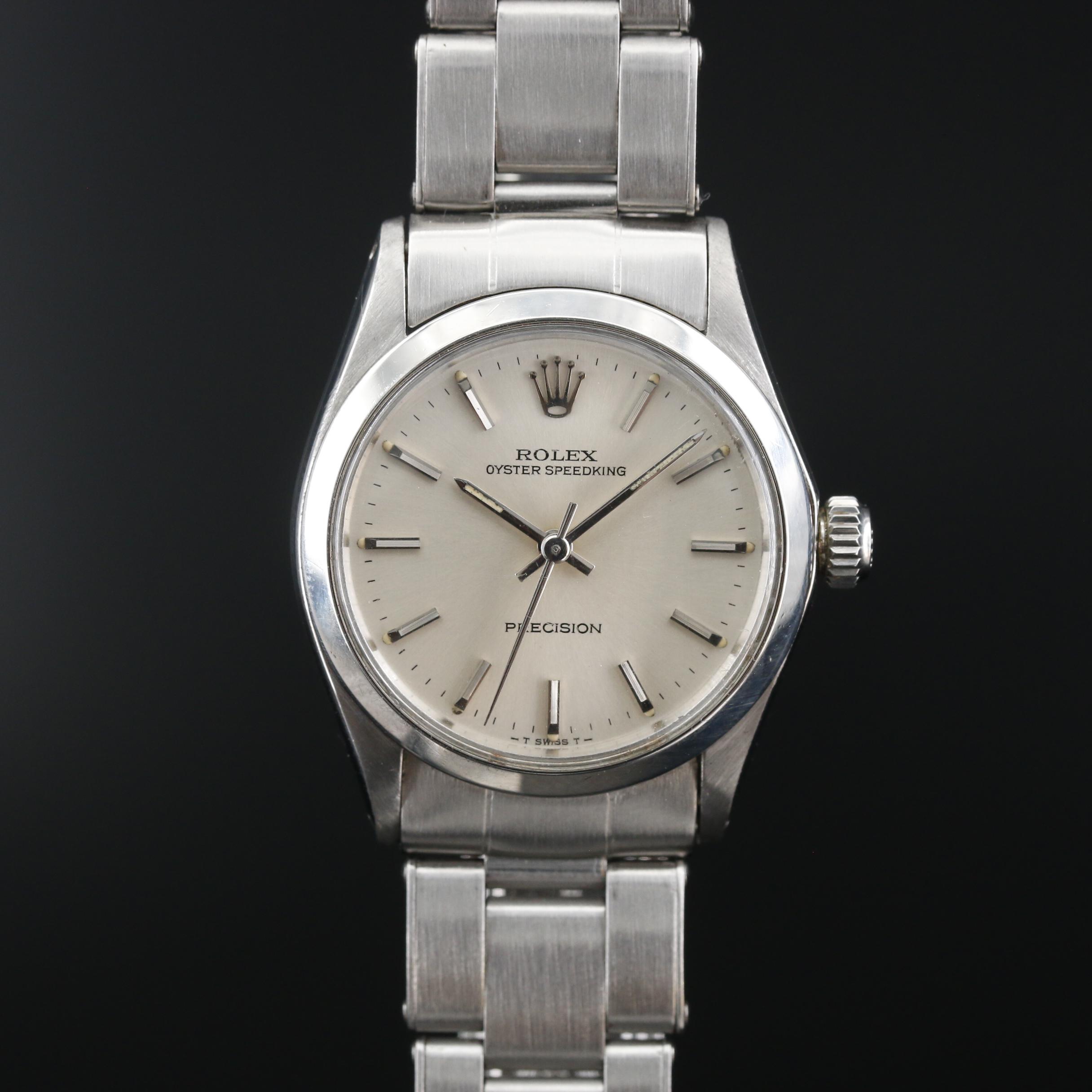 1965 Rolex Oyster Speedking Stem Wind Watch