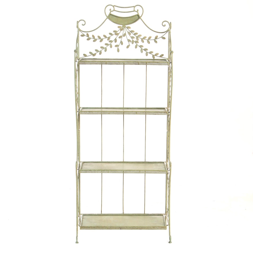 Painted Metal Etagere, Late 20th Century