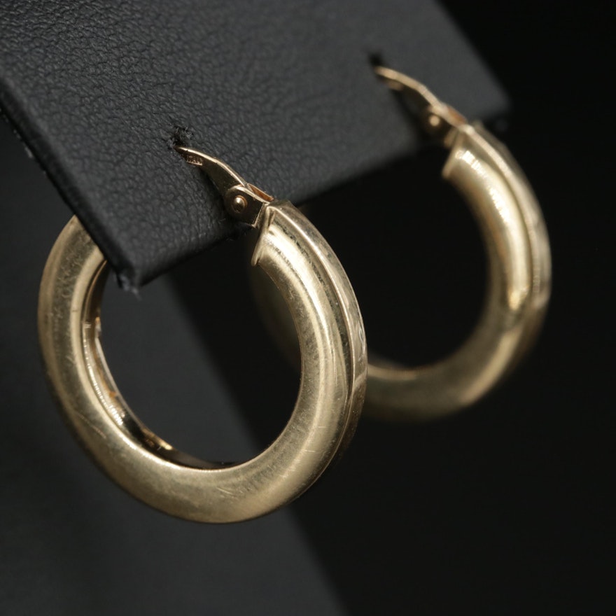 14K Gold Hoop Earrings