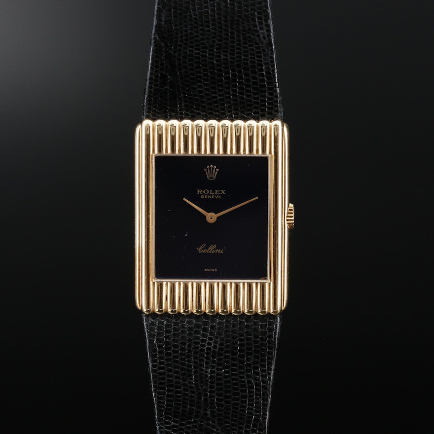 Rolex Cellini 18K Stem Wind Wristwatch