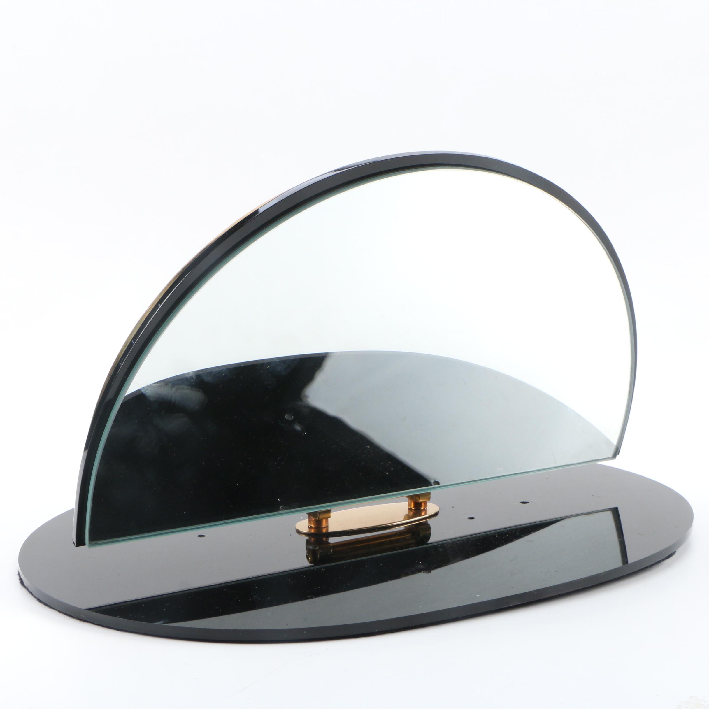 Erté Patinated Bronze Vanity Mirror "The Swing", 1985