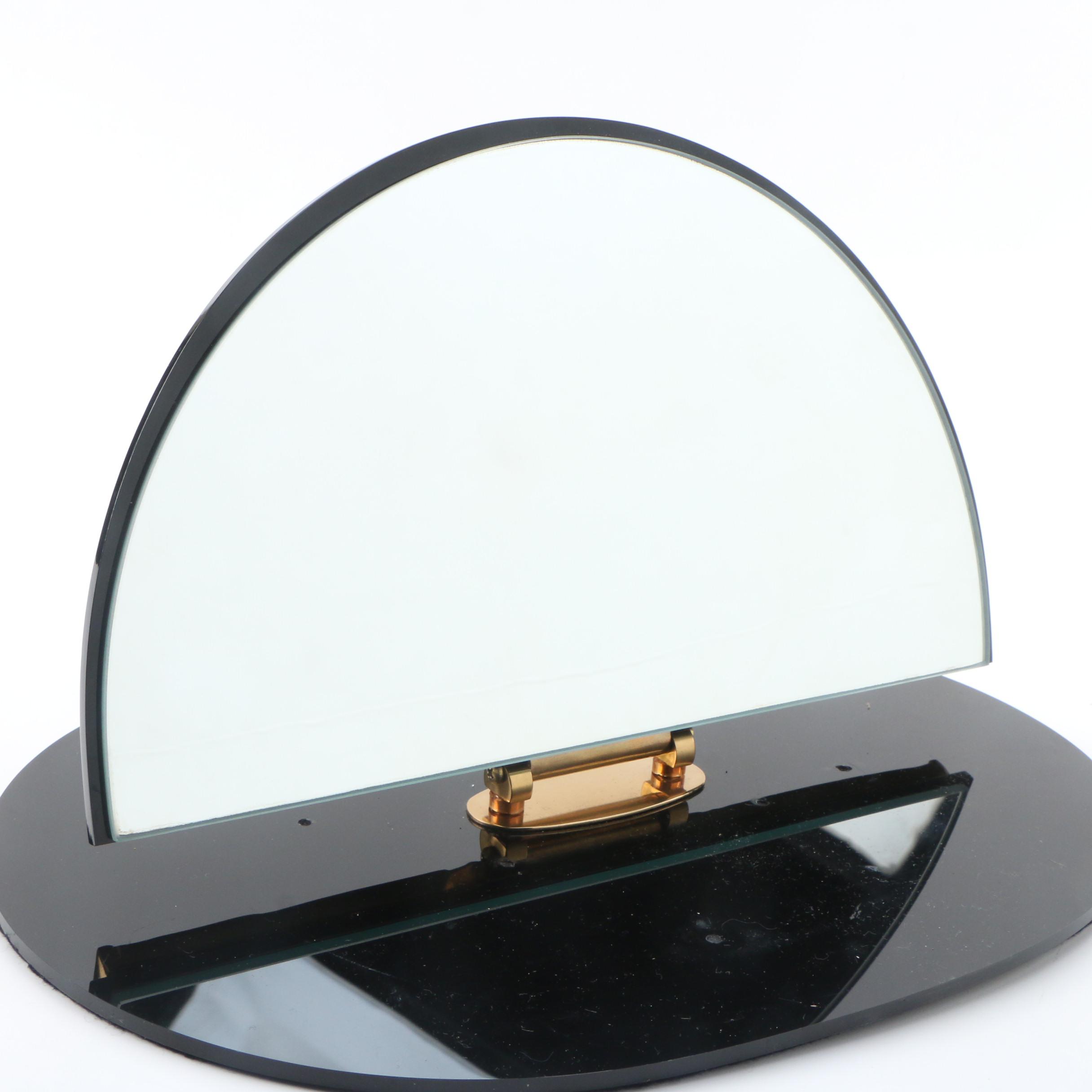 Erté Patinated Bronze Vanity Mirror "The Swing", 1985