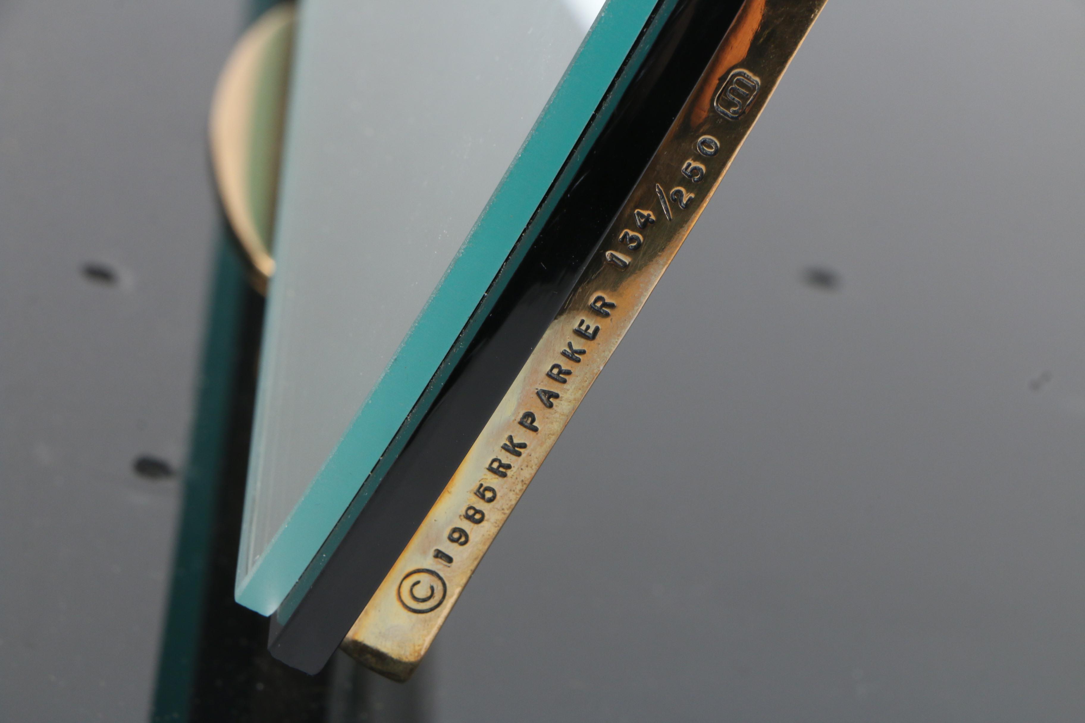 Erté Patinated Bronze Vanity Mirror "The Swing", 1985