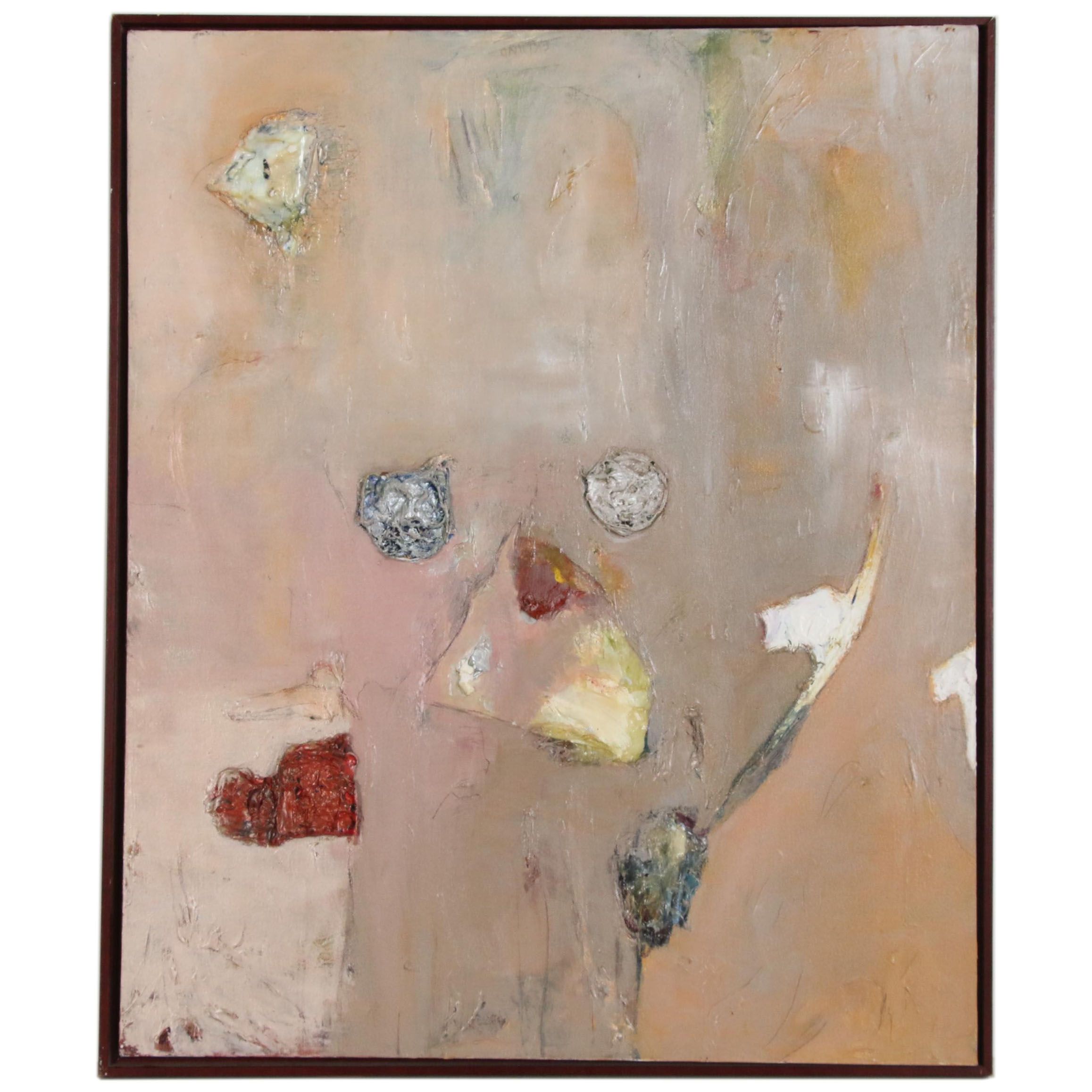 Laura Eklund Abstract Mixed Media Painting "In Search of Self", 2005