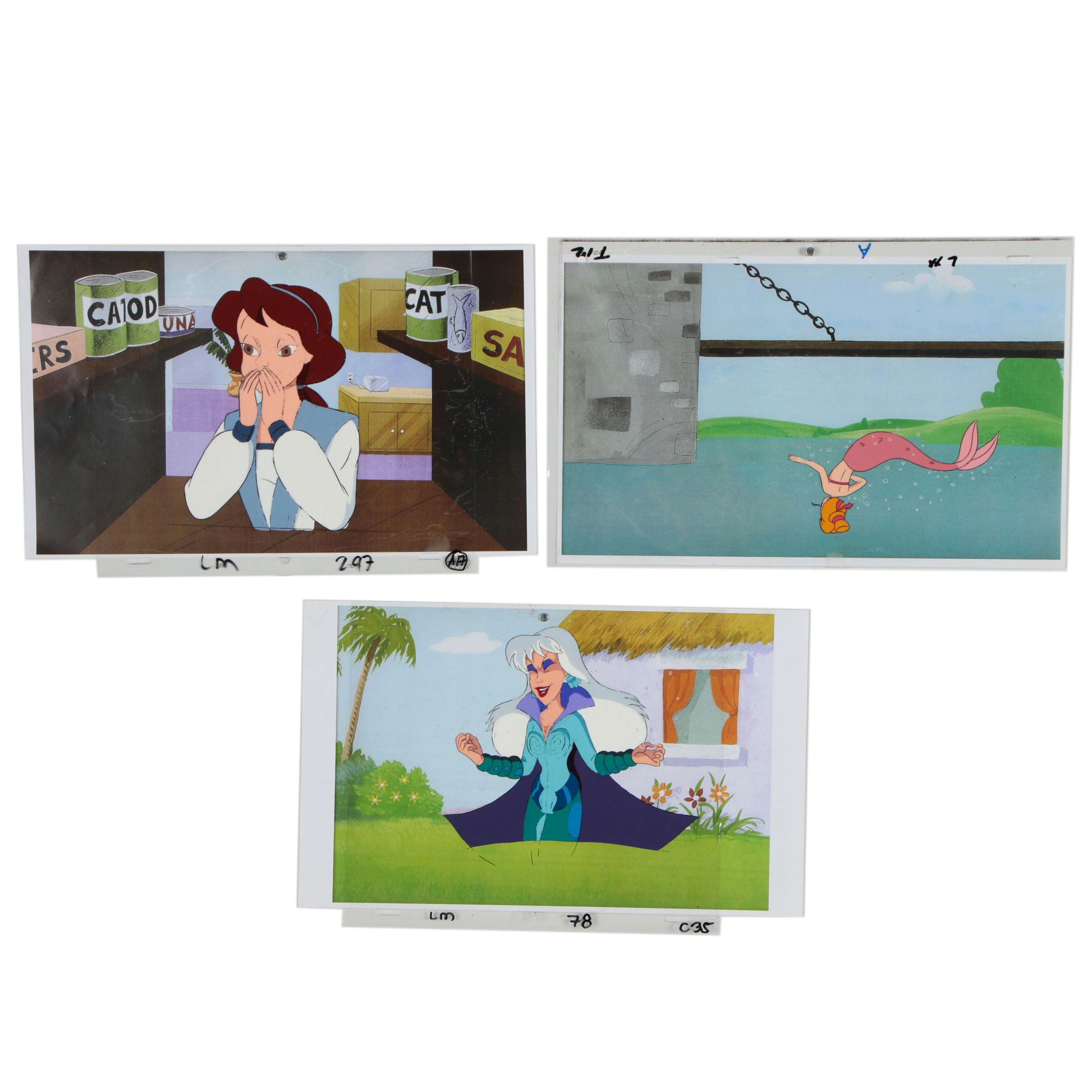 Golden Films "The Little Mermaid" Production Cels, 1992