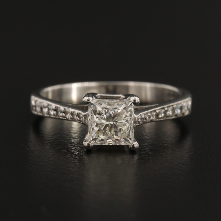 D'Oro 14K 1.32 CTW Diamond Ring