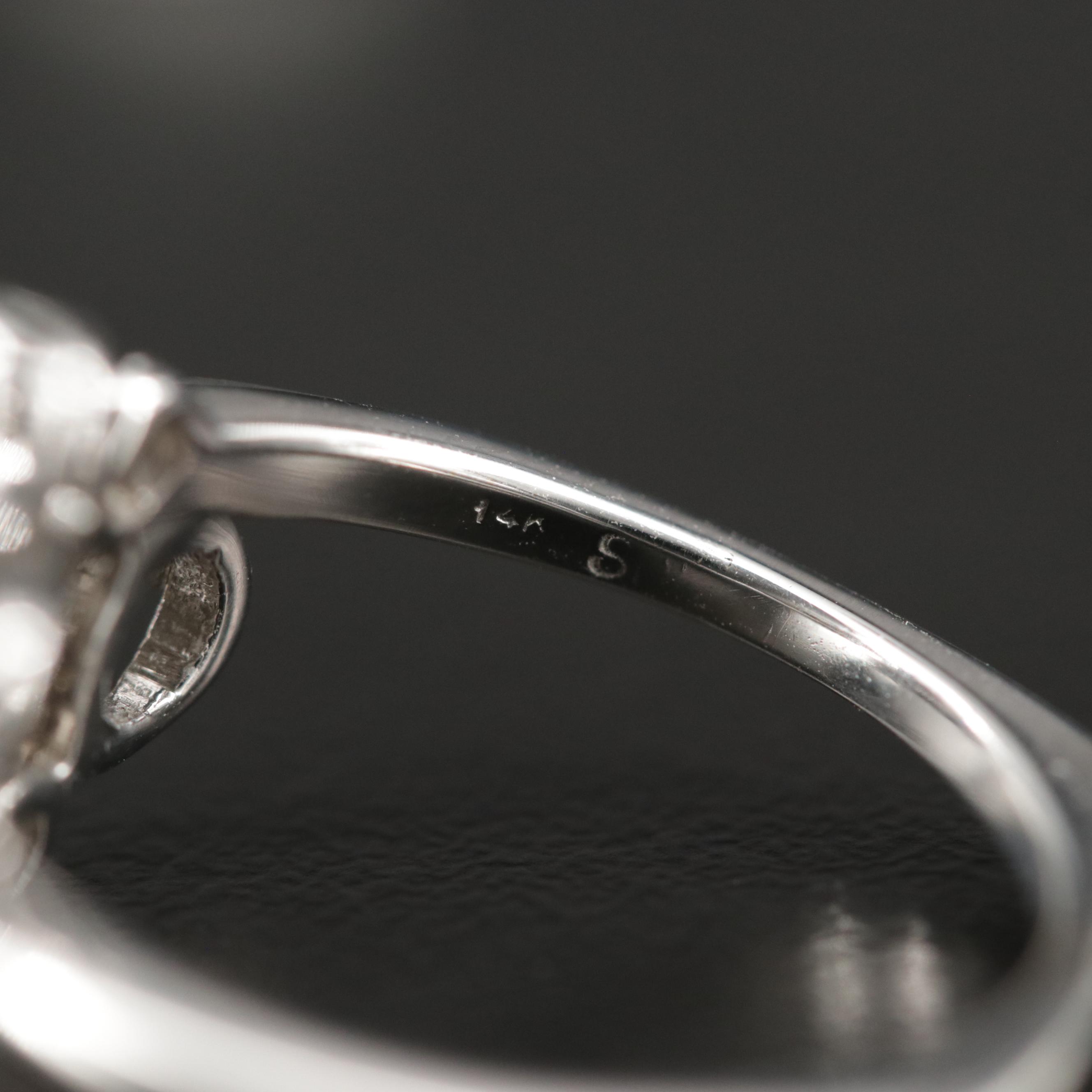 14K Gold Sapphire and Diamond  Ring