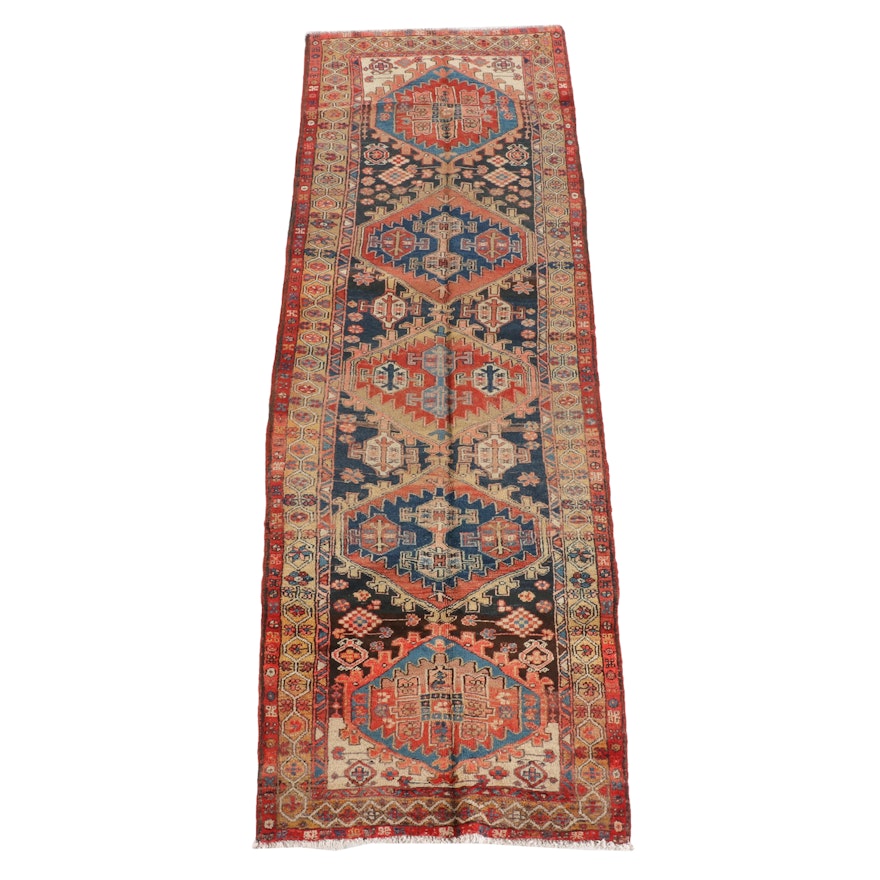 3'5 x 10'9 Hand-Knotted Persian Yalameh Wool Long Rug